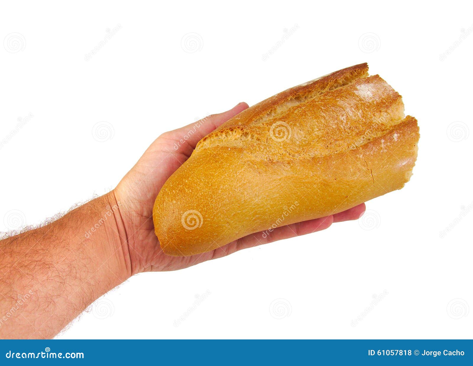 Hände, Die Das Brot Lokalisiert Auf Weiß Anbieten Oder Teilen Stockfoto ...