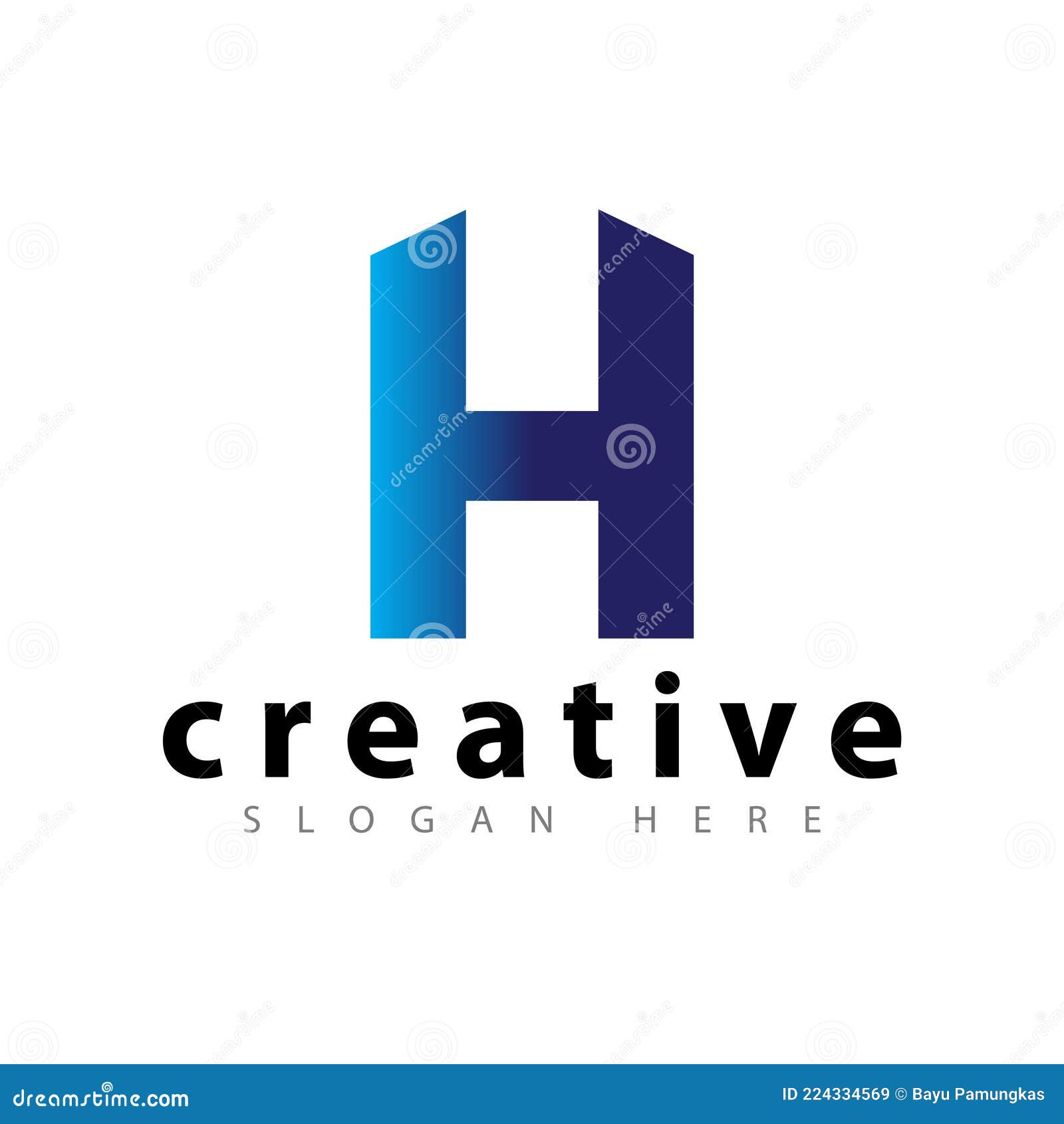 H Initial Letter Logo Icon Vector Stock Vector - Illustration of ...