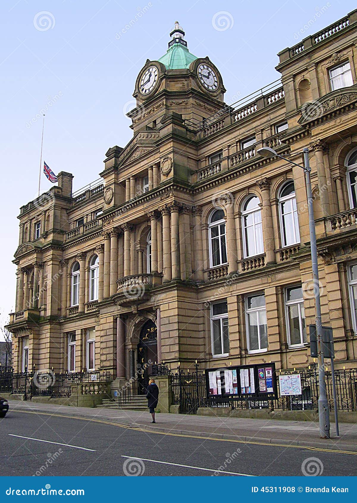 Hôtel De Ville Dans Burnley Lancashire Photo stock éditorial Image du