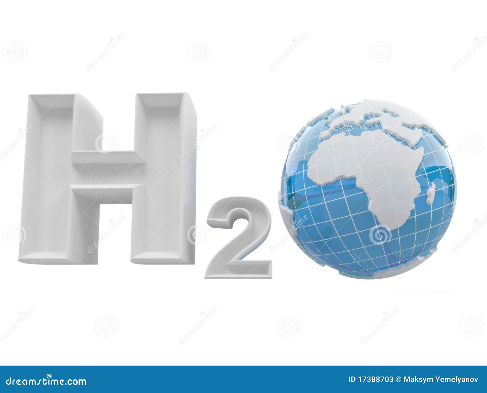 h2o. formula of water.