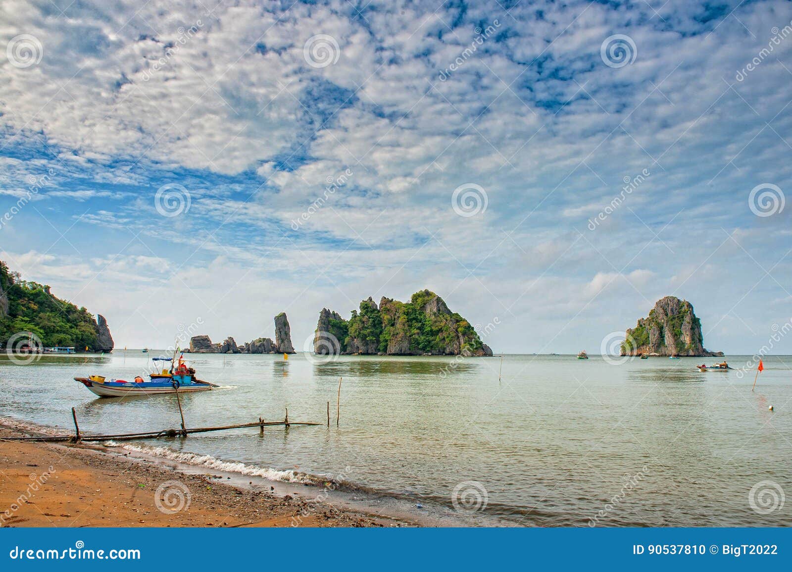 Ha Tien Beach fotografia stock. Immagine di paesaggio - 90537810