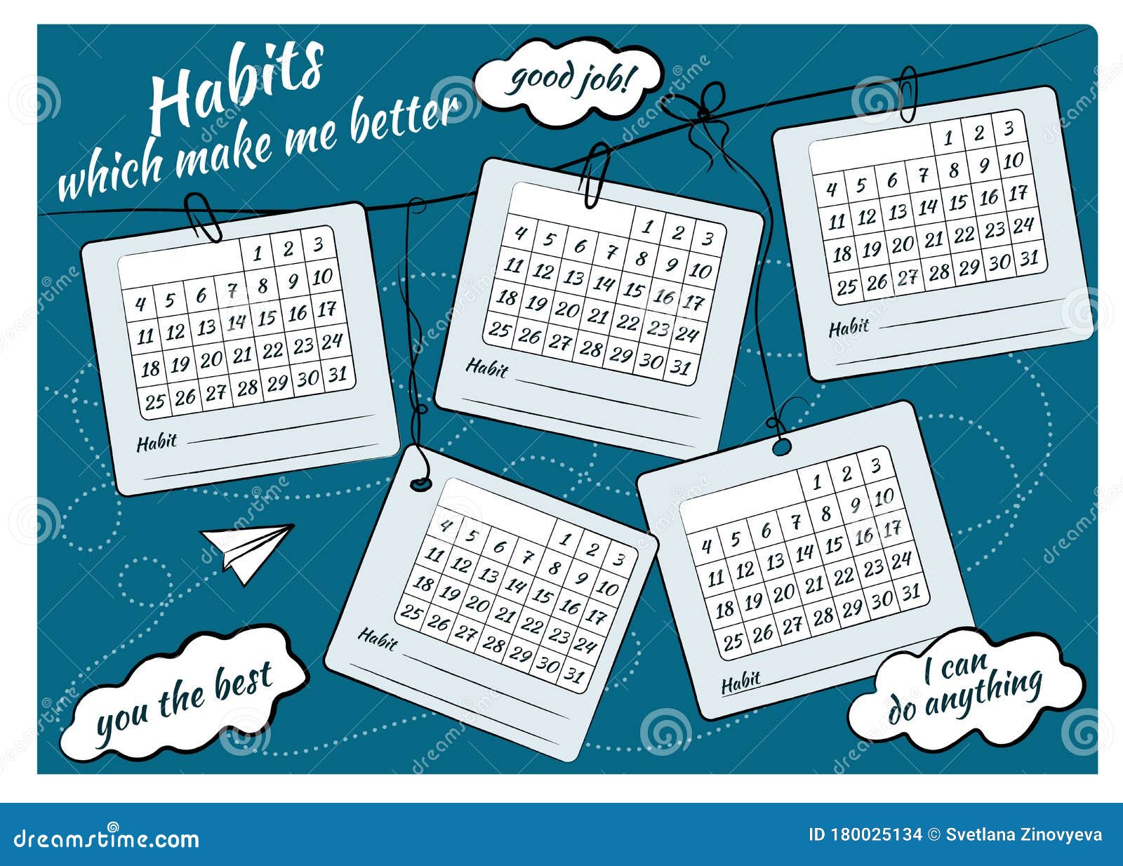 Habit Control Sheet and Inscriptions: Habits that Will Make Me Better ...