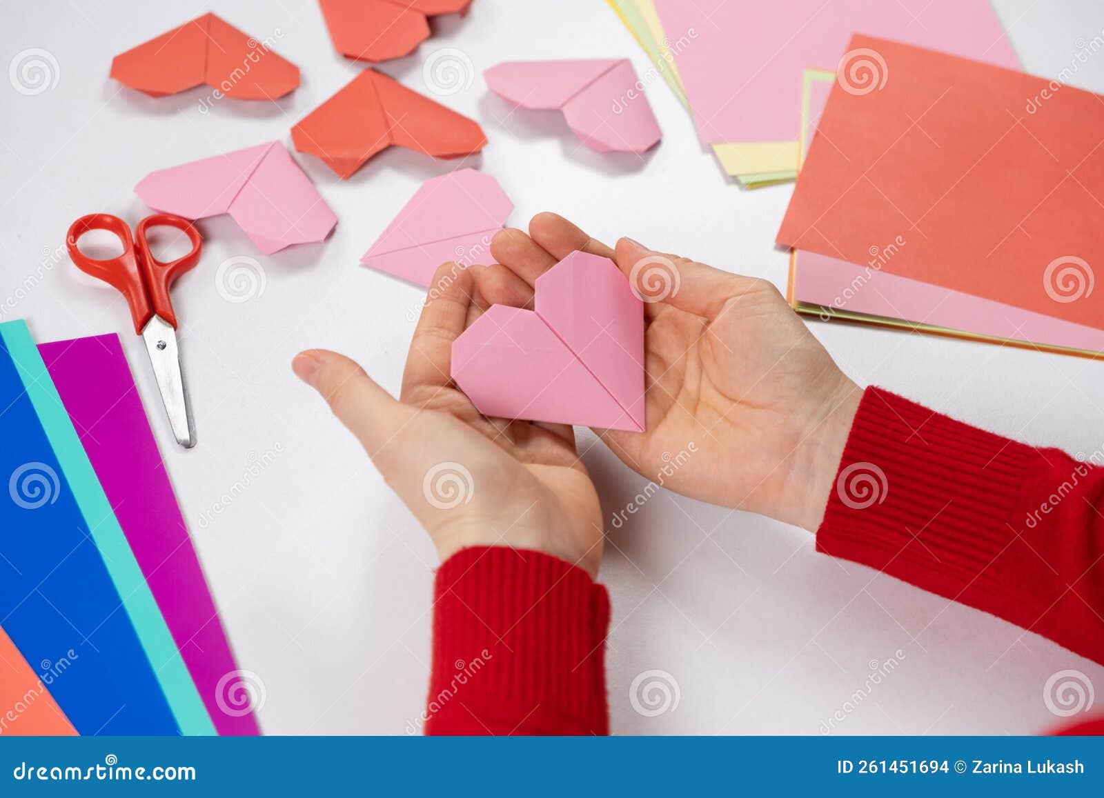 Corazones de Origami para San Valentin // Origami Heart 