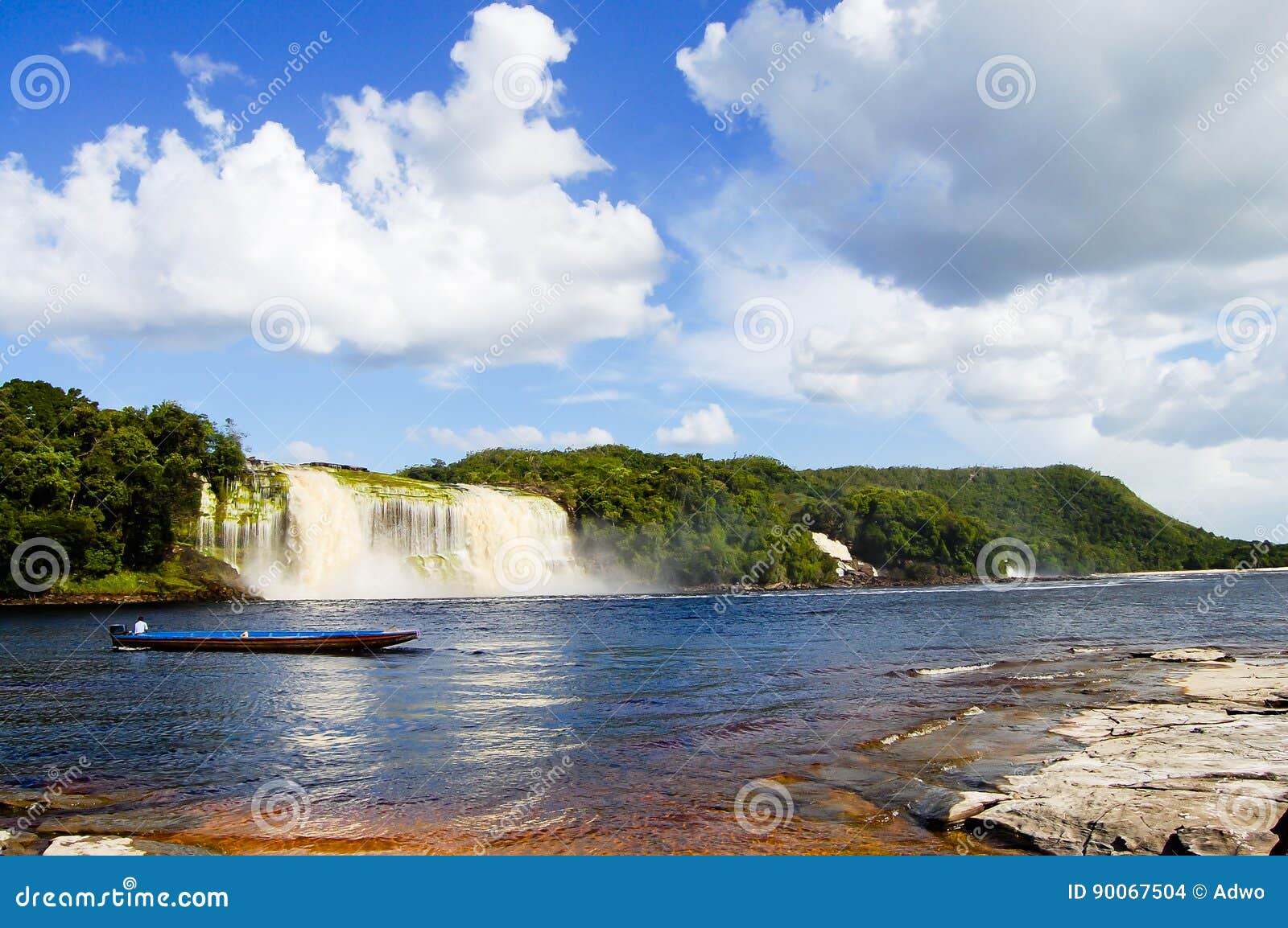 hacha waterfall - venezuela
