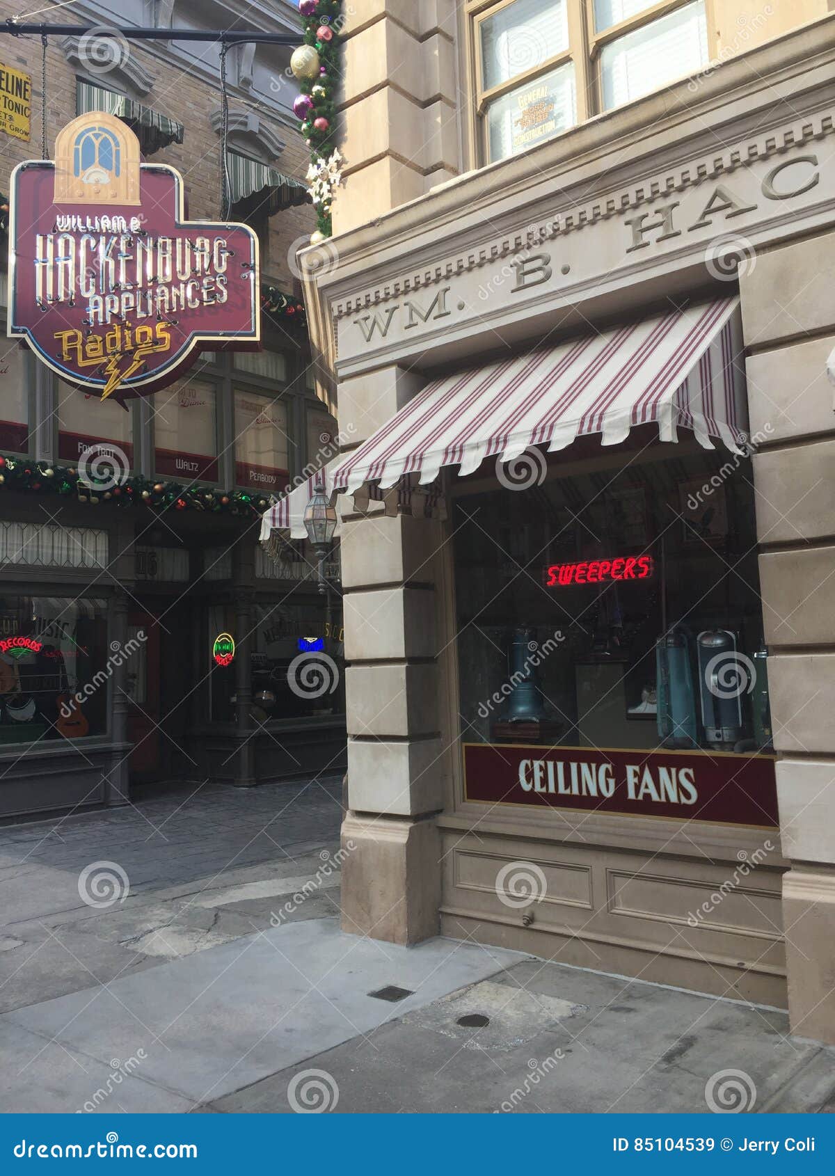 Hackenburg Appliances, Universal Studios, Orlando, FL Editorial Stock