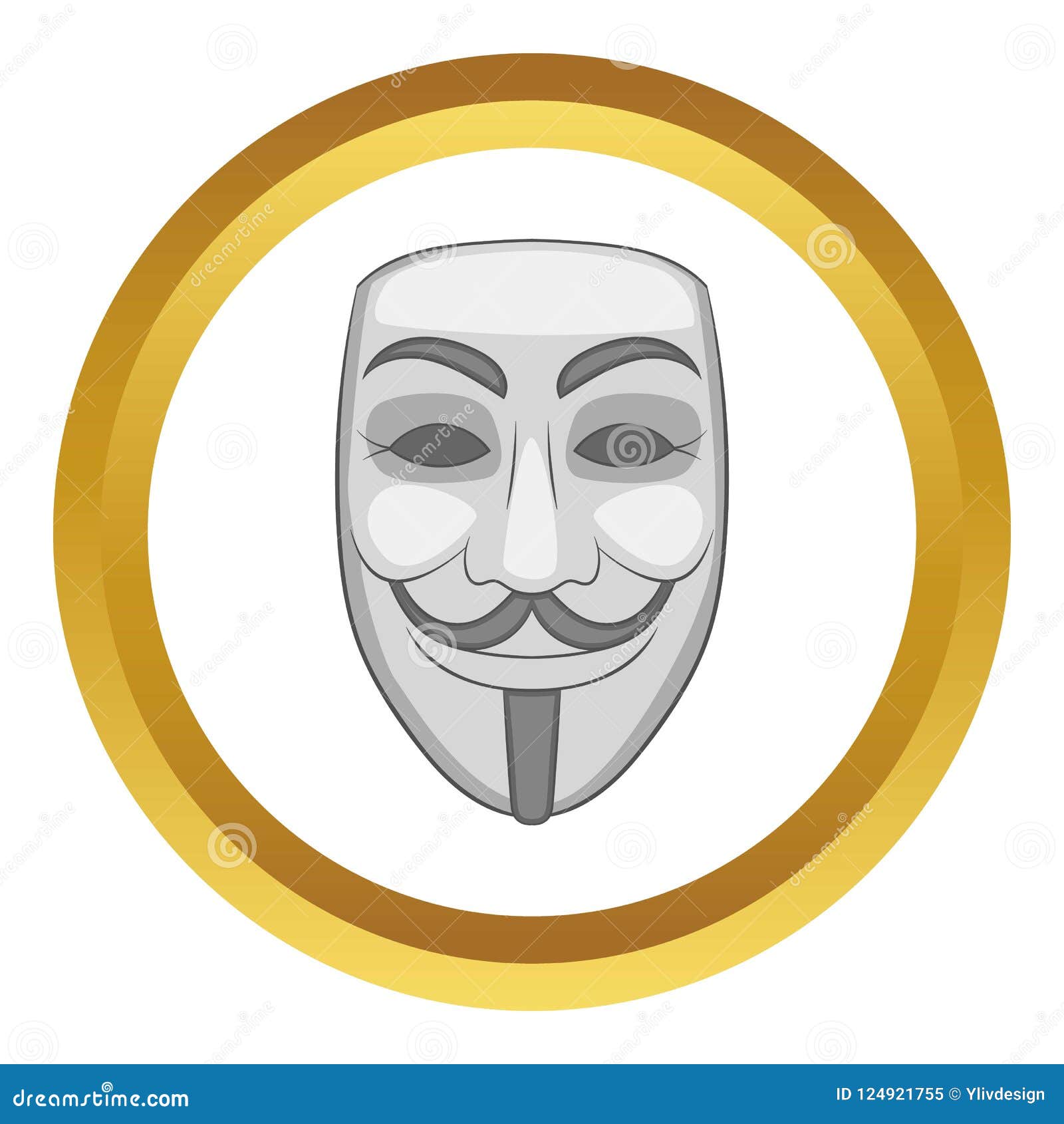 Hacker or Anonymous Icon Stock Illustration Illustration of hidden, isolated: 124921755