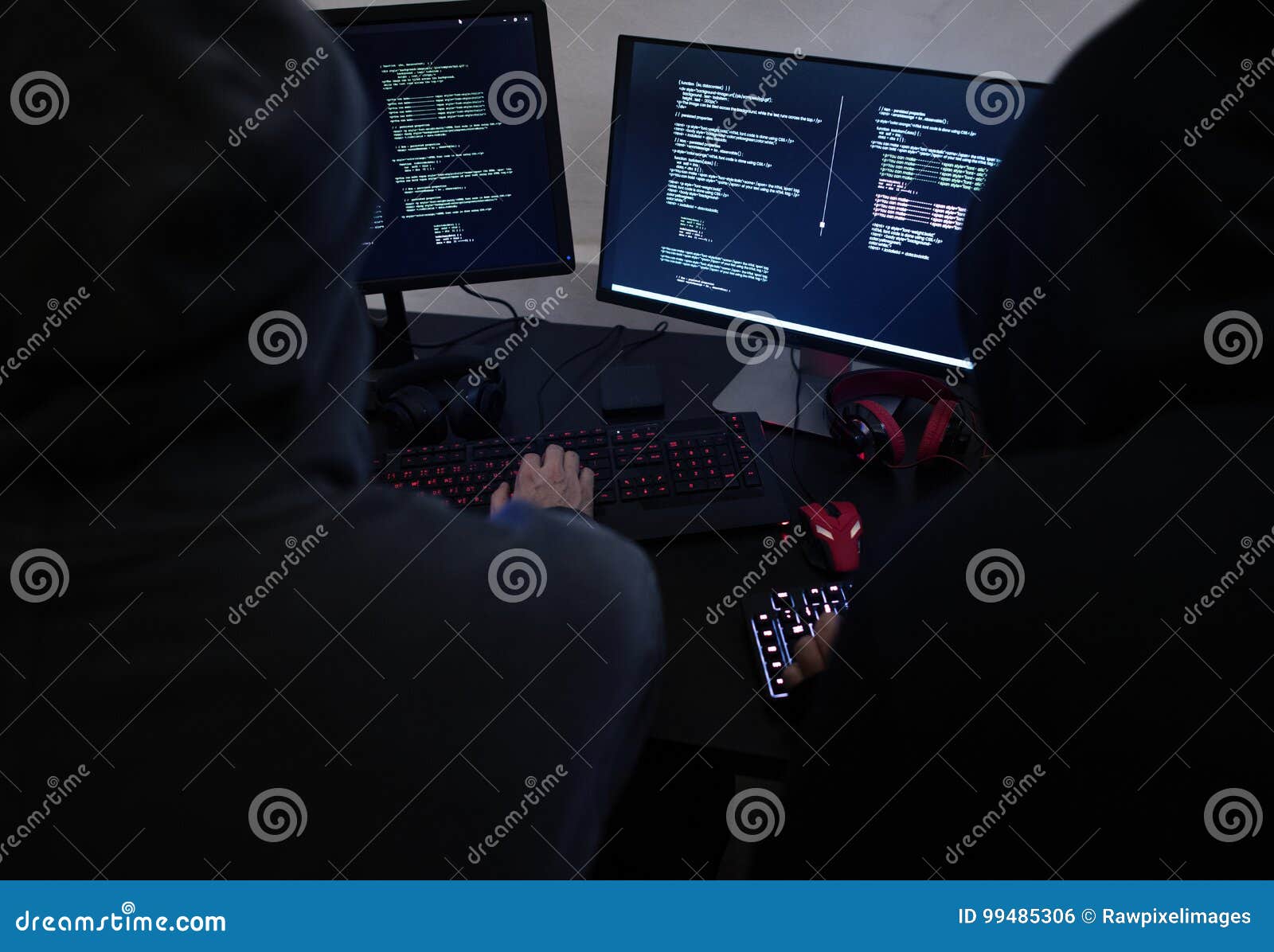Hacker Hacking a Cyberspace Network Stock Photo Image of spam, crime
