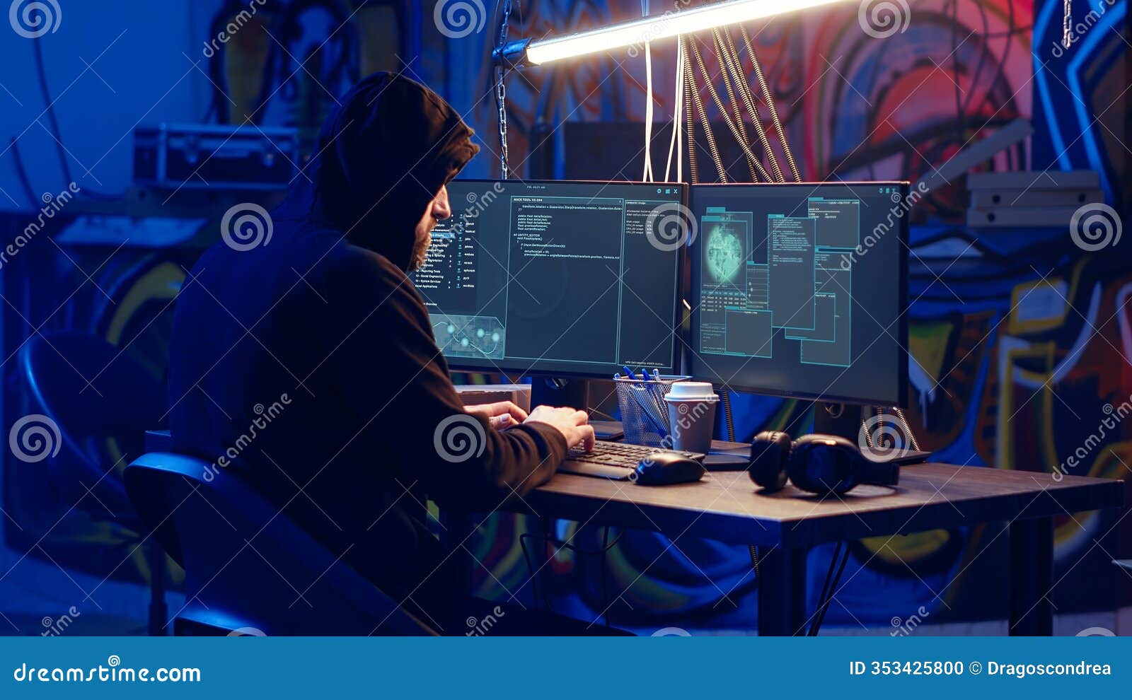 hacker using computer to target vulnerable unpatched connections