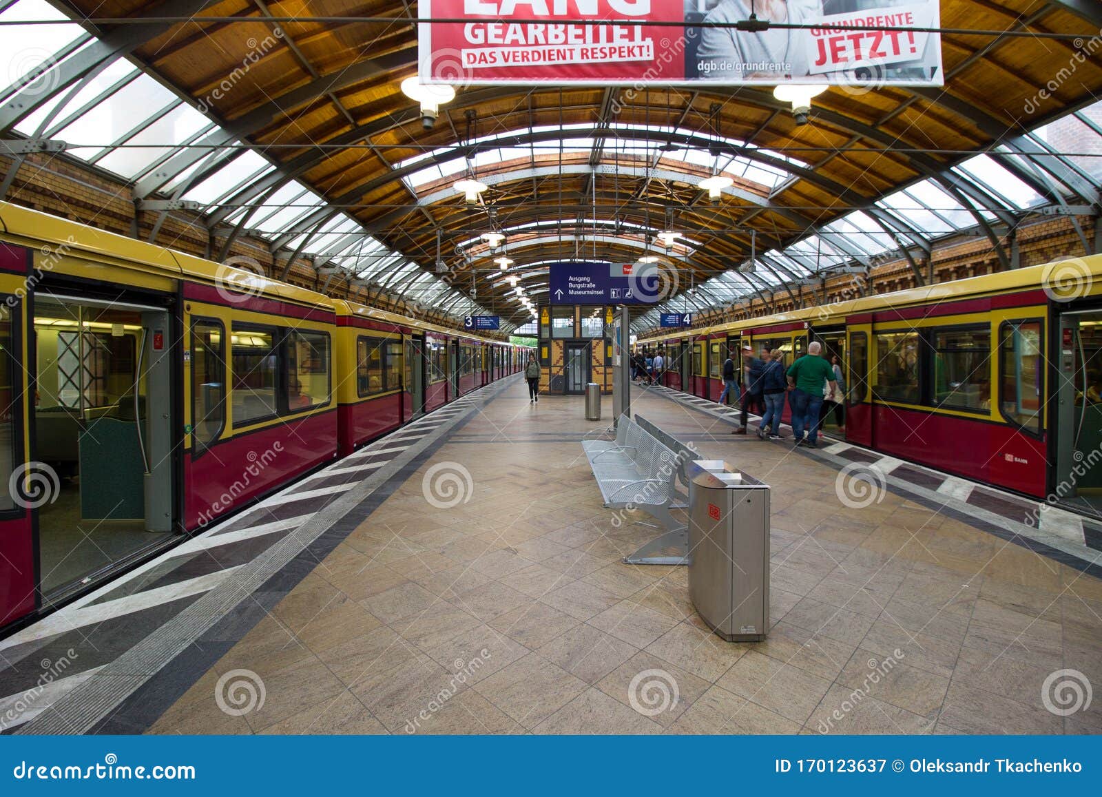 Hackescher Markt Berlin UBahn Metro Station Editorial