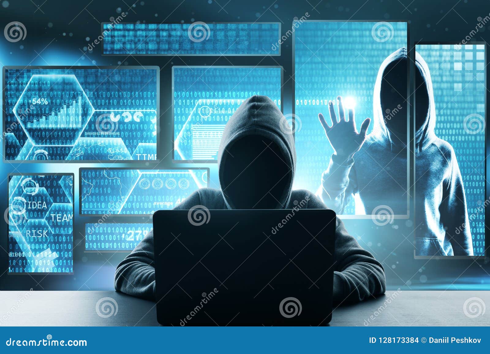 Hacking and attack concept stock photo. Image of crime 128173384