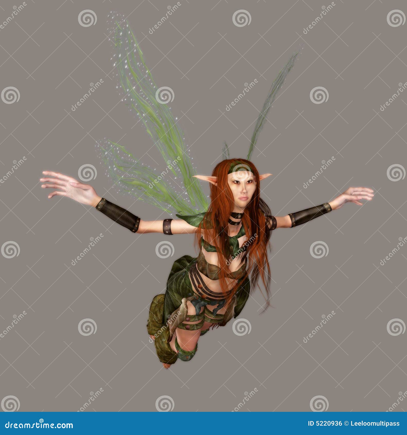 Hada del bosque stock de ilustración. Ilustración de verde 5220936