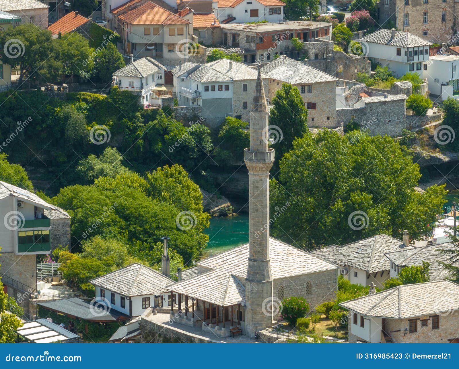 hadzi-kurt mosque - mostar, bosnia-herzegovina