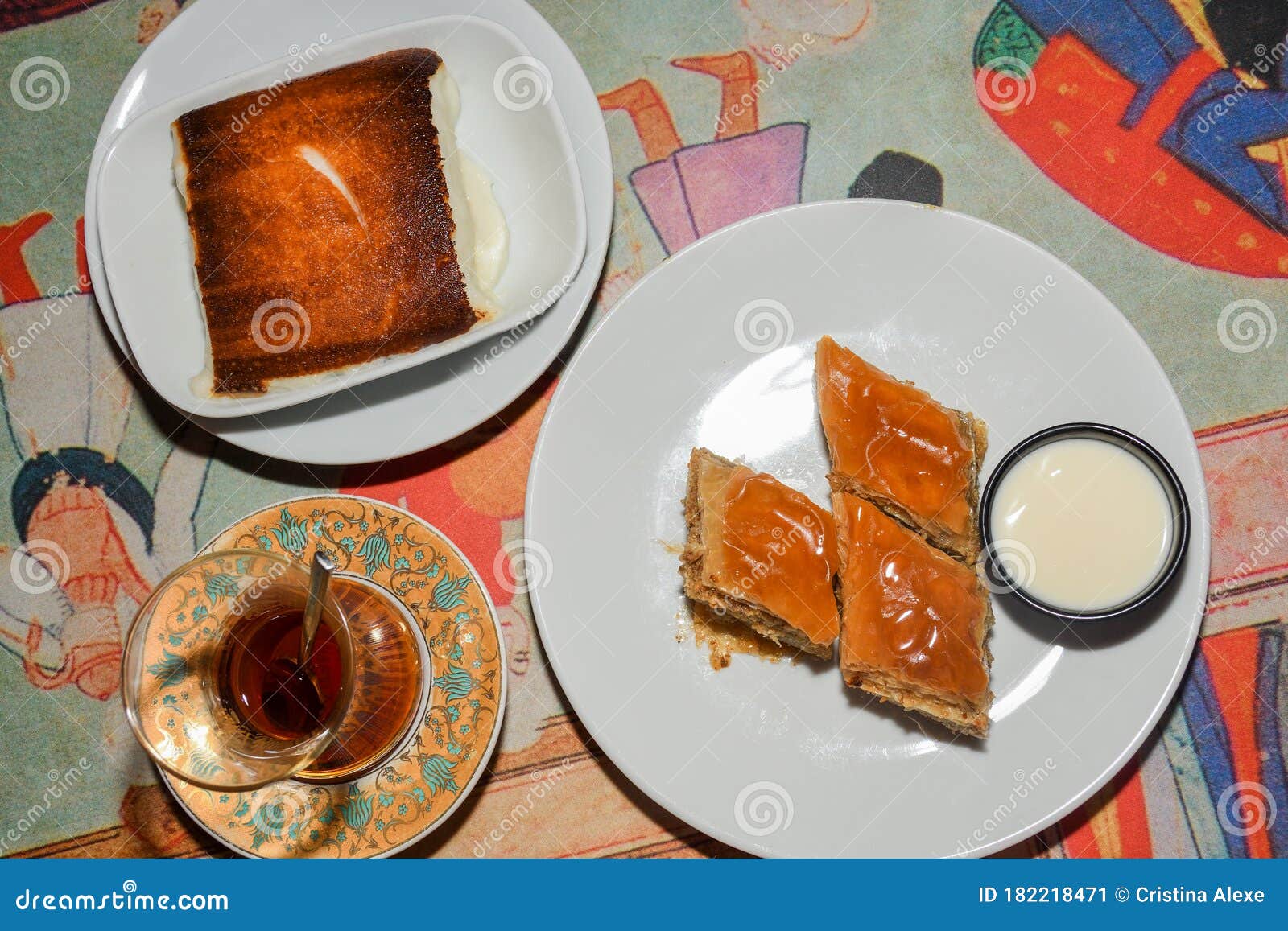 hafiz mustafa shop in istanbul, traditional turkish desserts, turkish delight, cream brulee