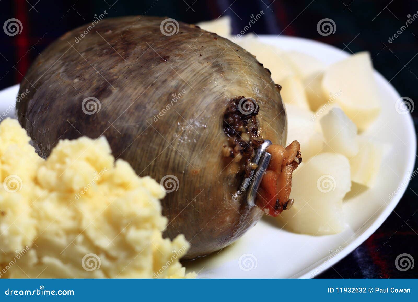 haggis on a plate