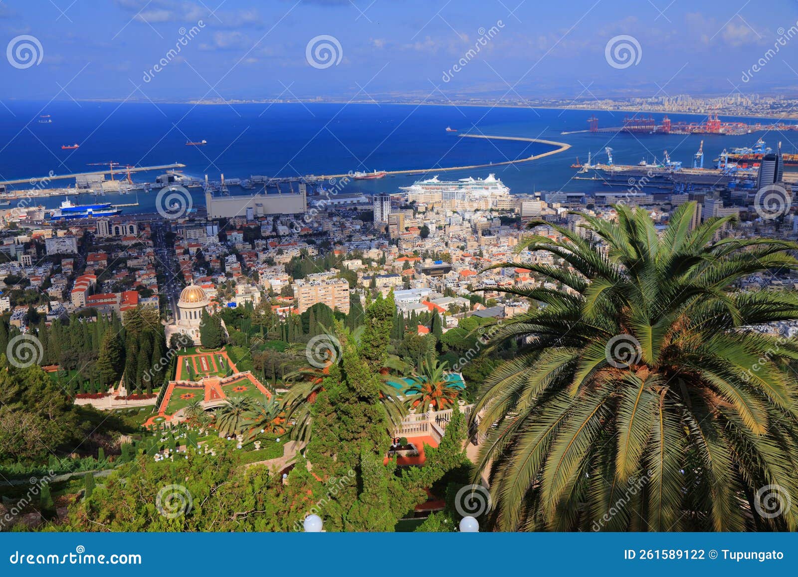 haifa city, israel - baha`i gardens