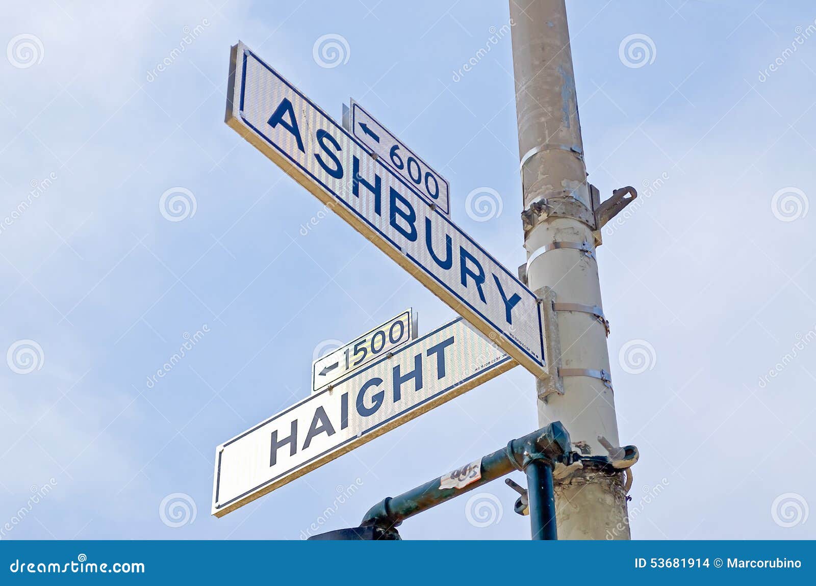 haight-ashbury street sign in san francisco, usa