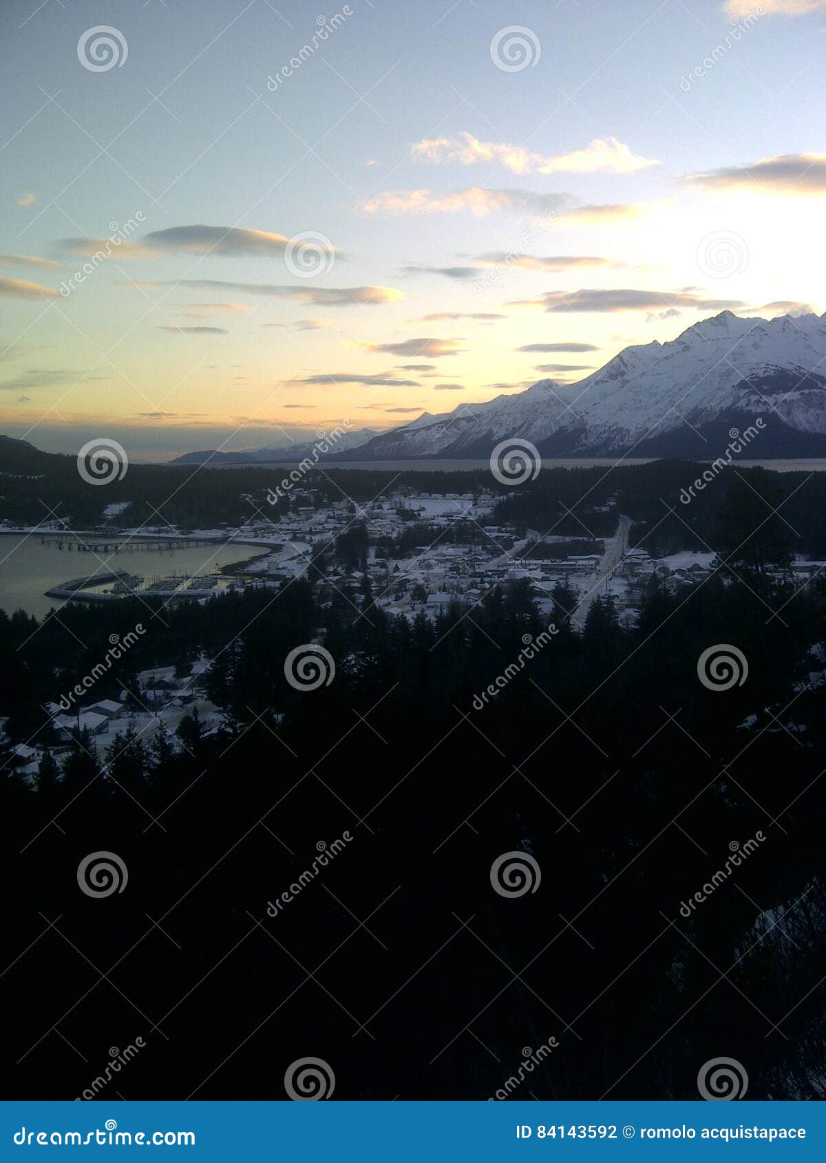 Haines alaska at sunset stock photo. Image of dusk, afterglow 84143592