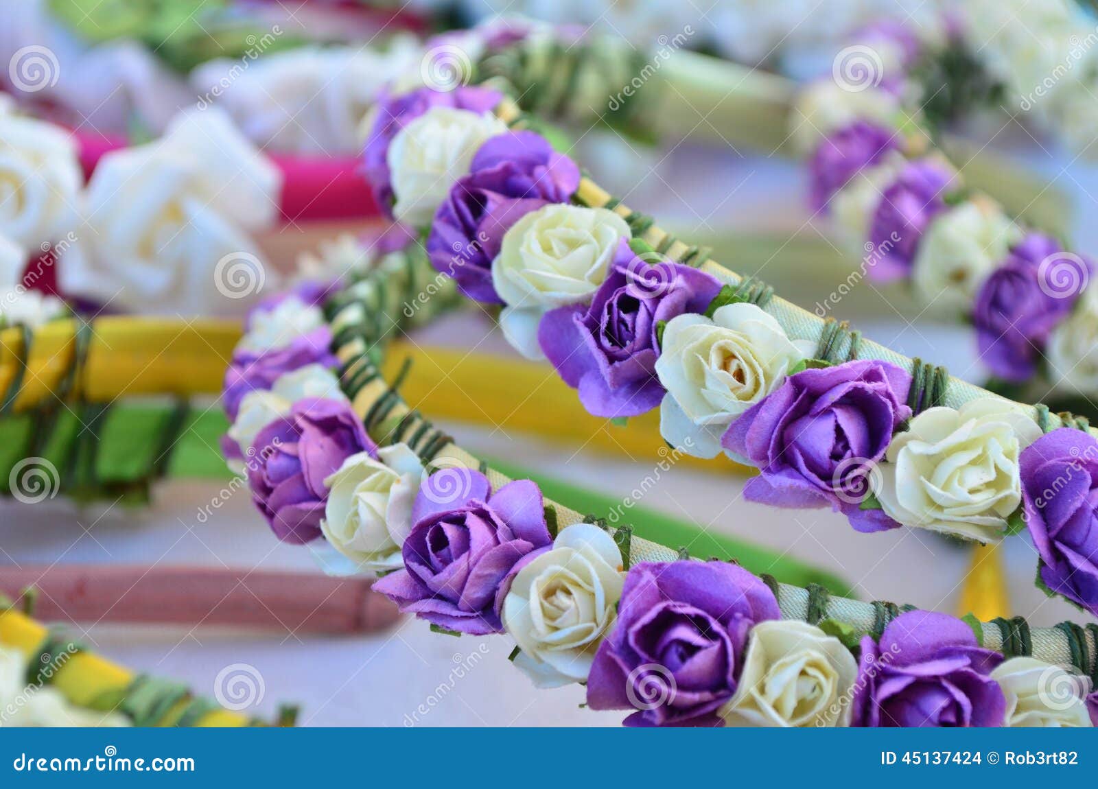 Hair band with flowers stock photo. Image of hair, accessory 45137424