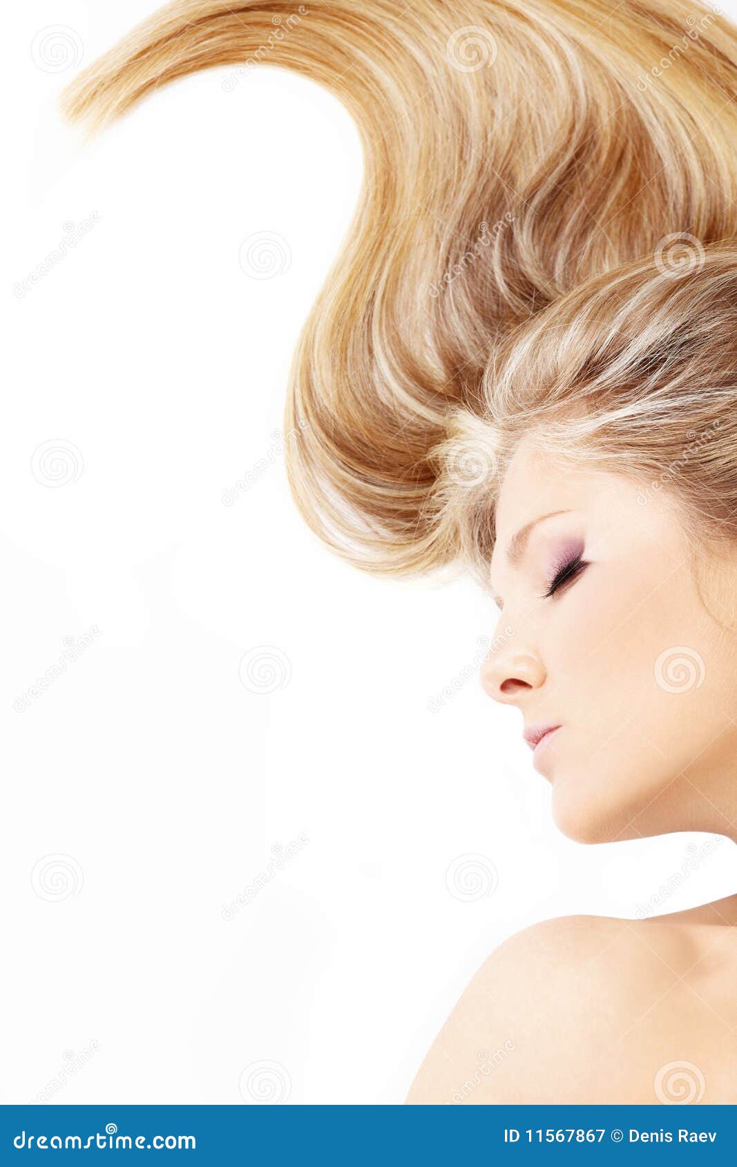 Hair bend stock image. Image of attractive, bend, blond 11567867