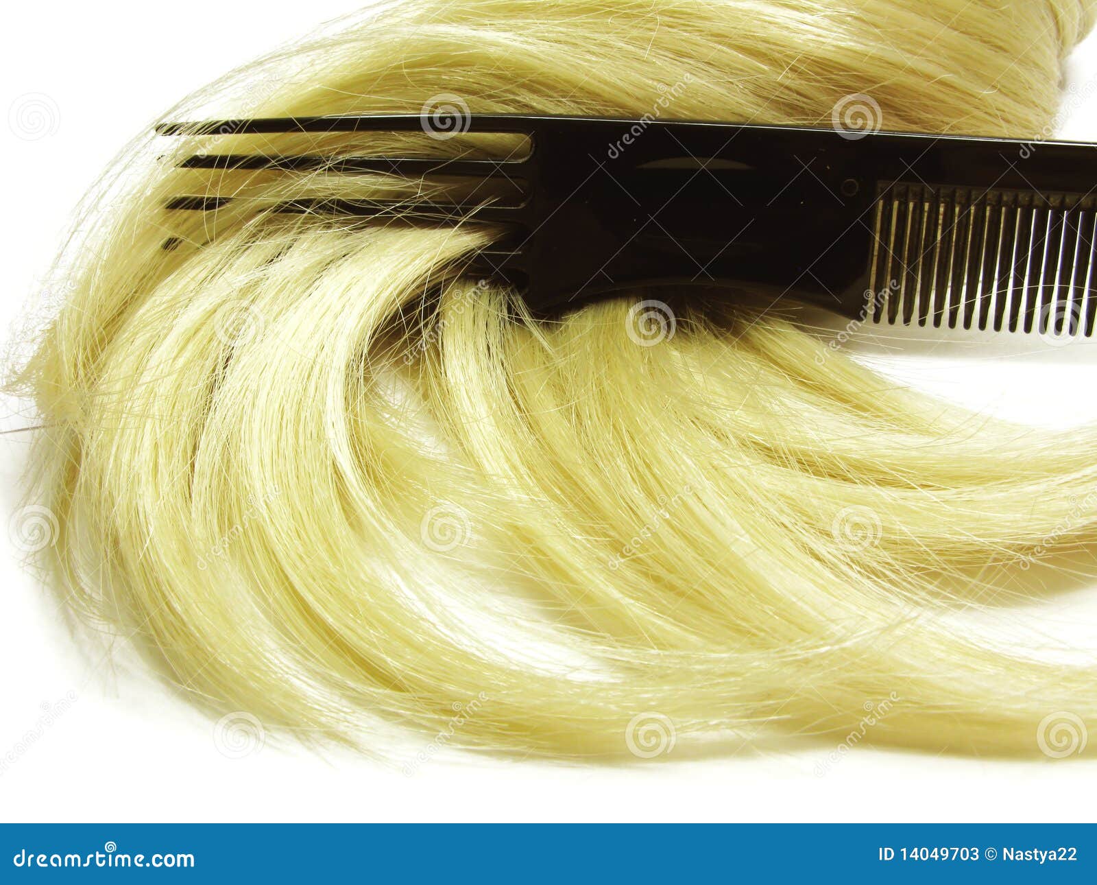 Hair Brush With Blond Hair In It Stock Photos Image 14049703
