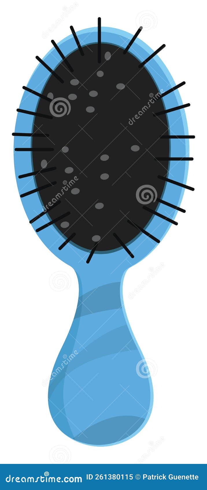 Hair brush, icon stock vector. Illustration of hair 261380115