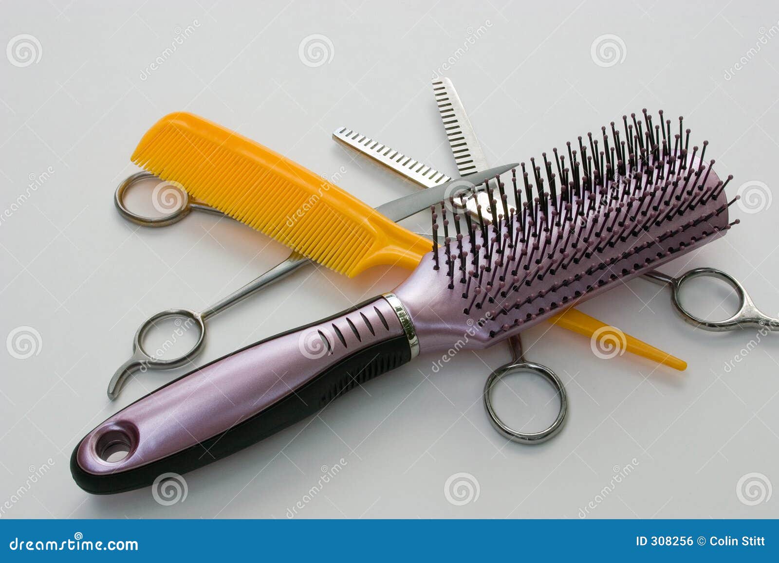 Hair care 1 stock photo. Image of bathroom, scissors, comb - 308256