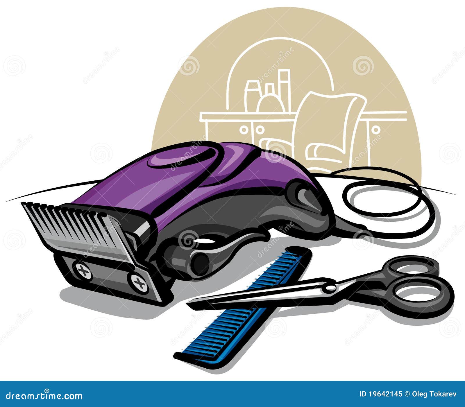 Hair clipper stock illustration. Illustration of scissors 19642145