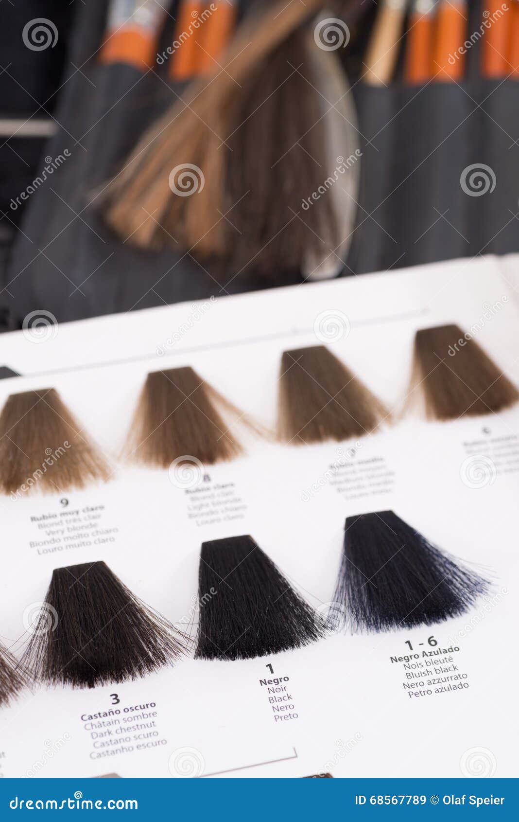 dark chestnut hair color chart