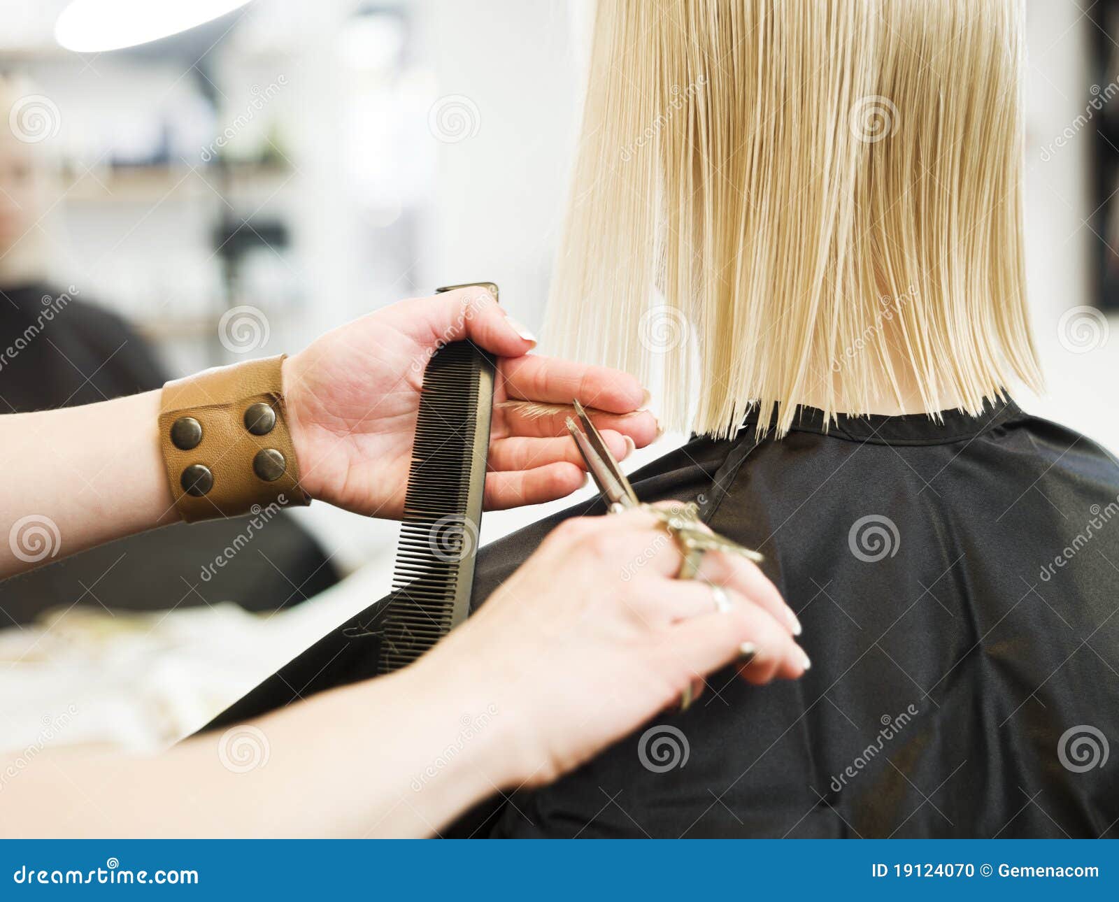 Hair Dressing Close up stock photo. Image of hair, finger 19124070