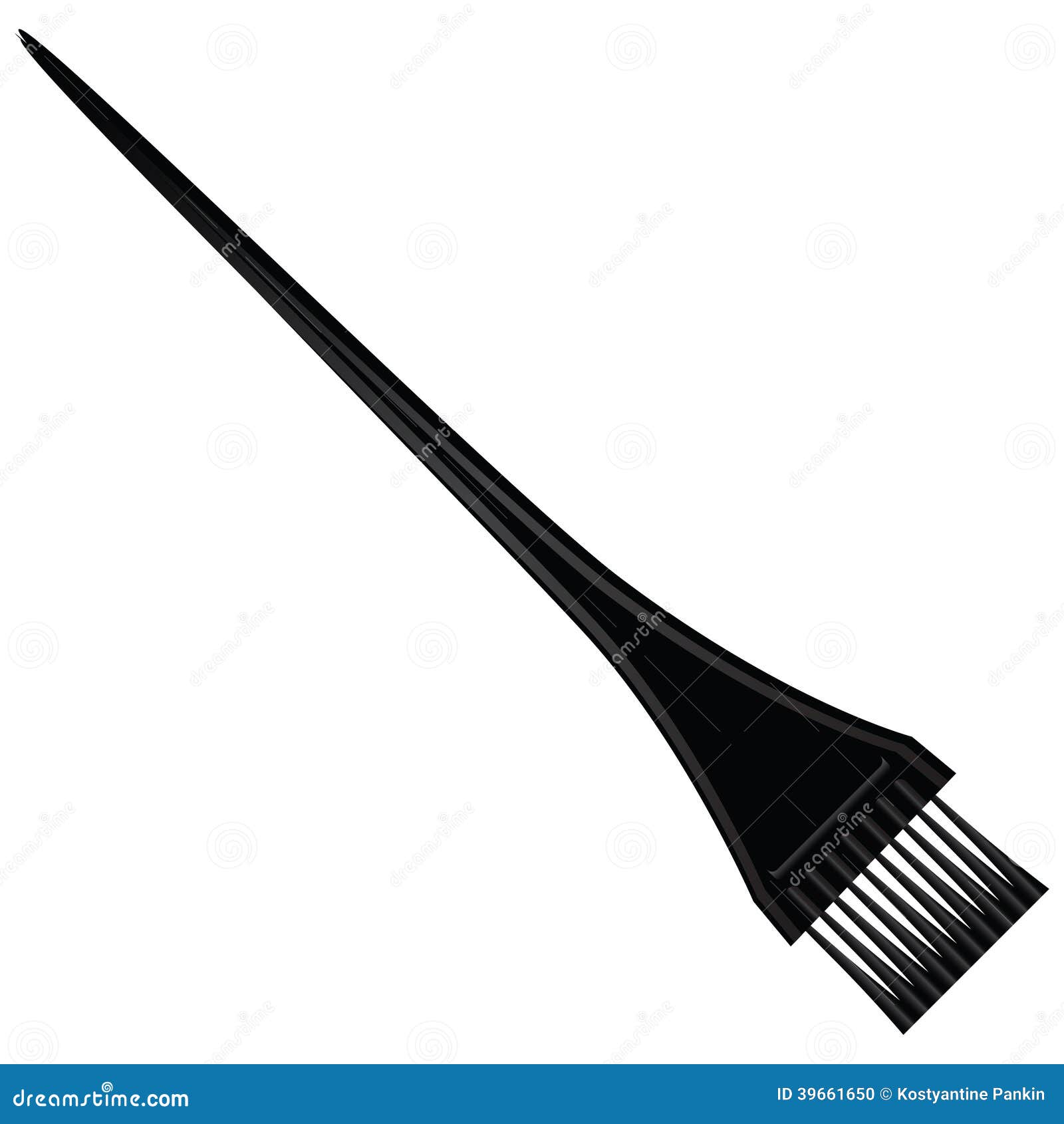 hair brush clipart black and white - photo #35