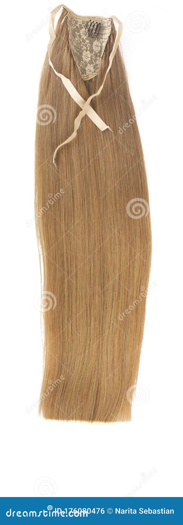 Hair Extensions or Fake Human Hair for Beauty Center or Saloon - Light  Brown Color. Stock Photo - Image of accesoriestools, head: 176080476