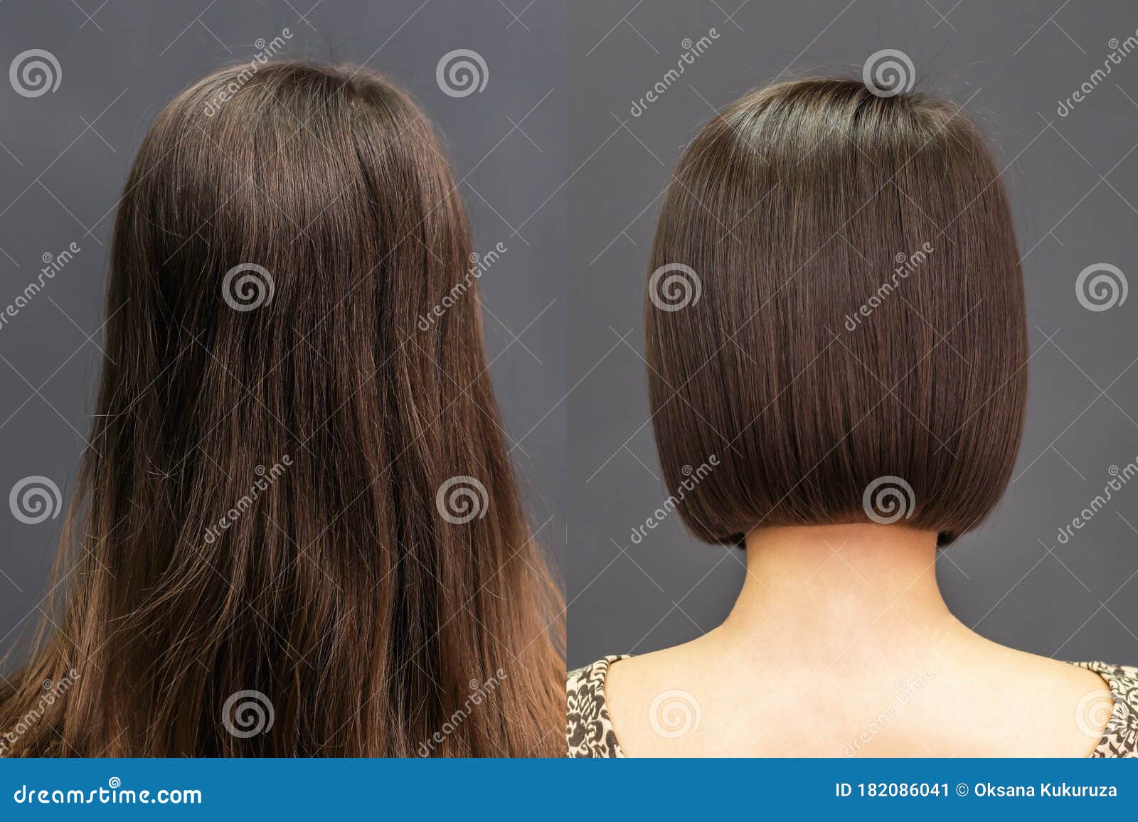 Hair before and after Haircut Stock Image - Image of bright, hair: 182086041