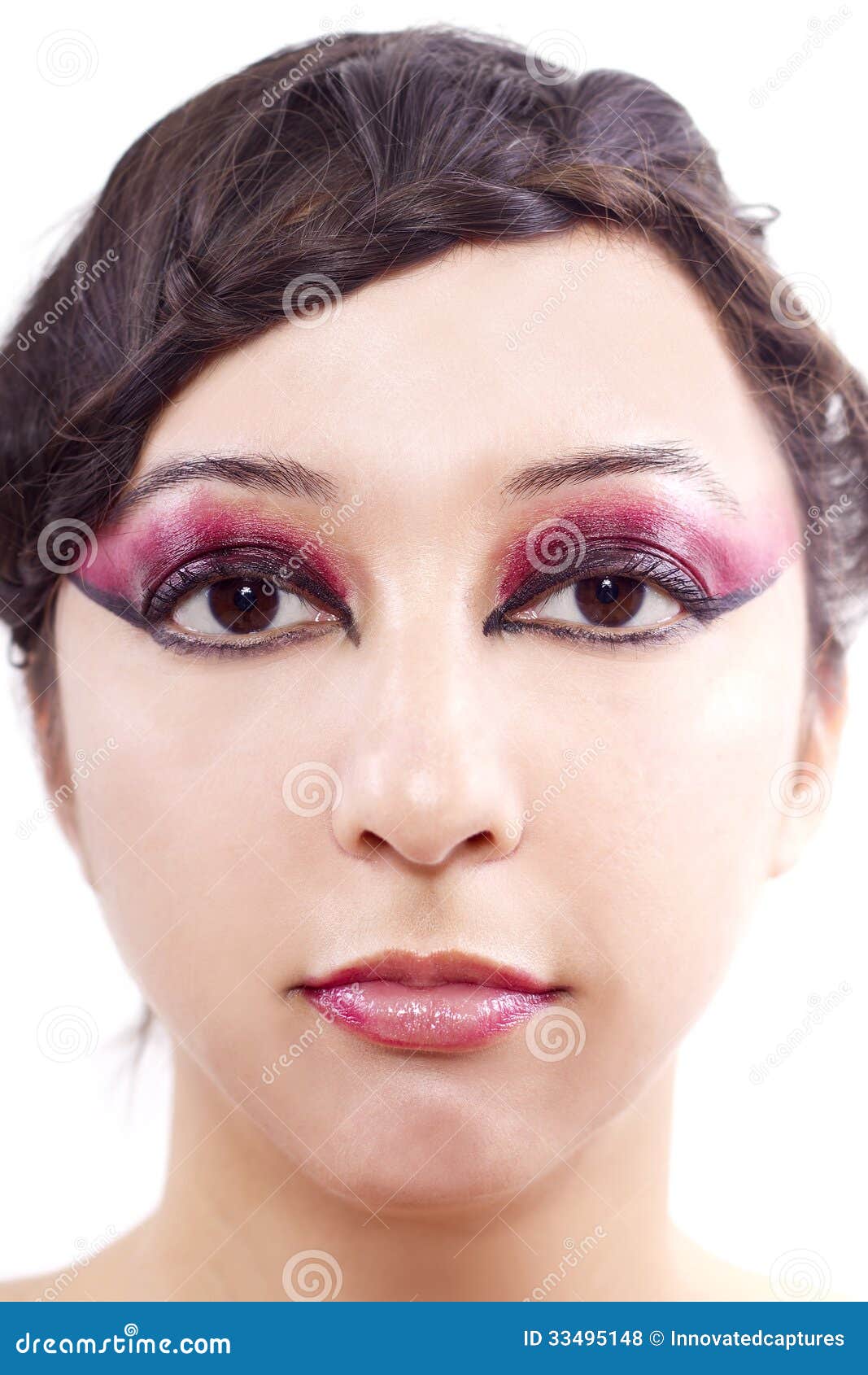 Hair and Make Up stock photo. Image of eyelashes, face 33495148