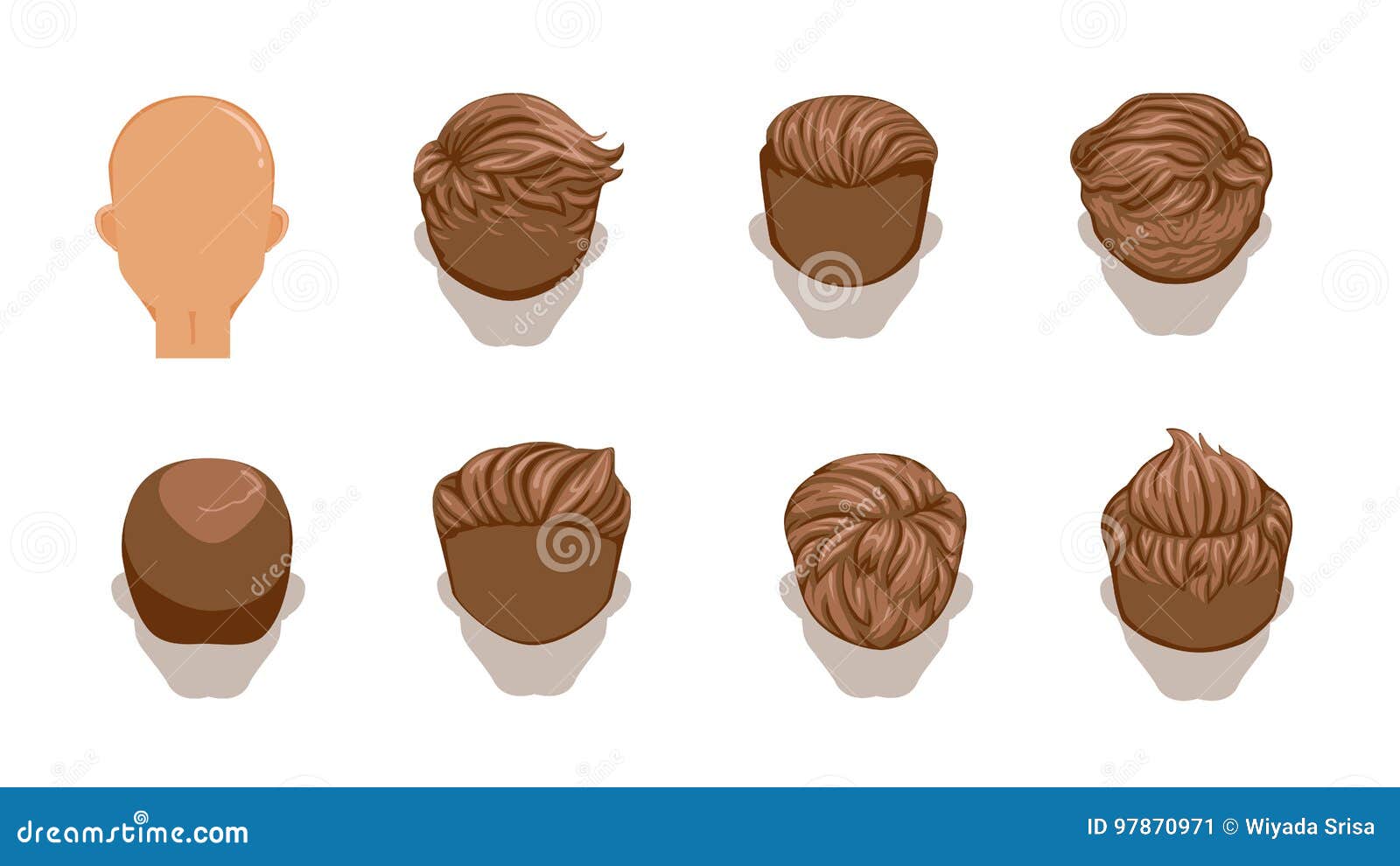 Hair man stock vector. Illustration of hairstyle, background - 97870971