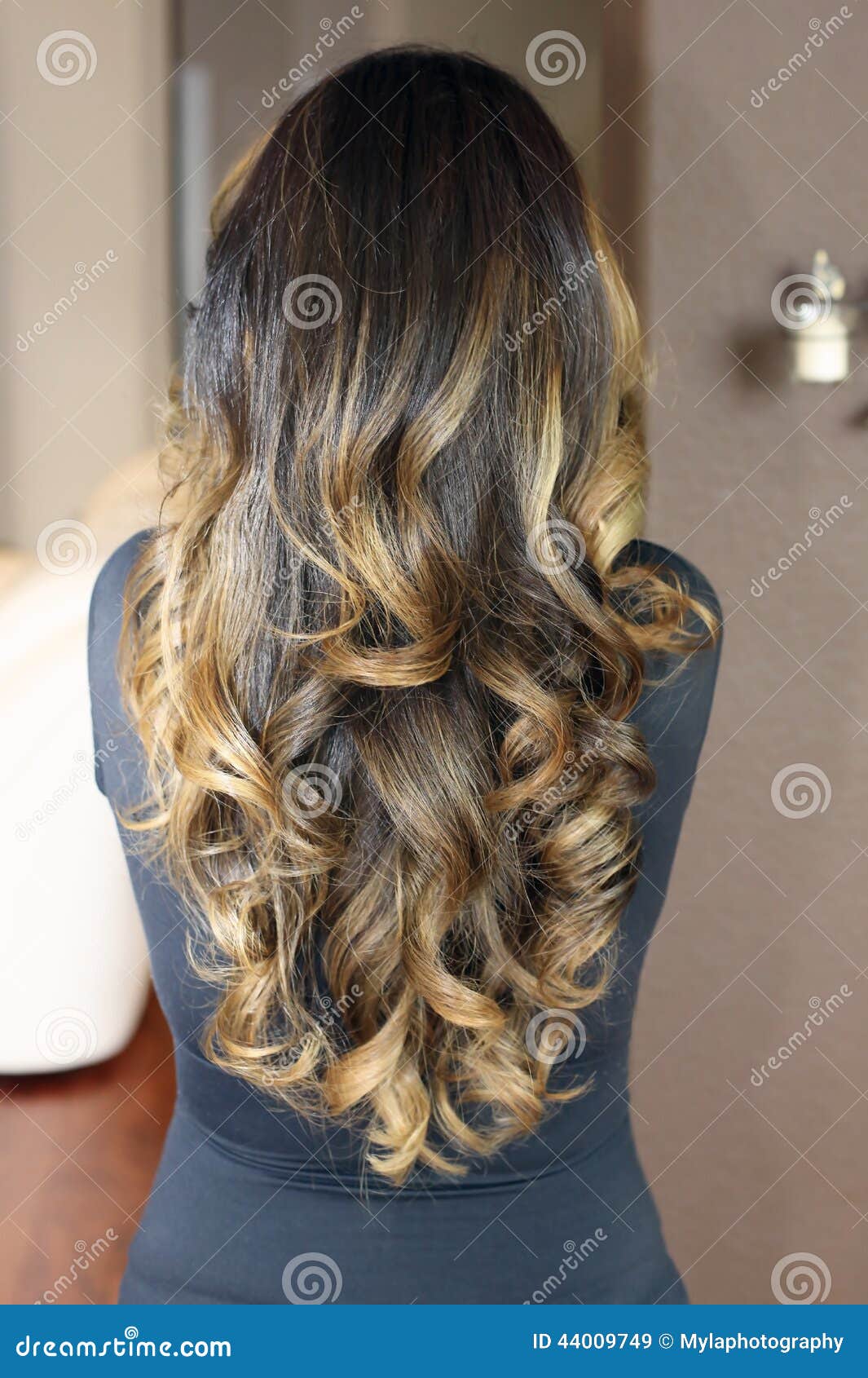 Hair model stock image. Image of layers, model, color - 44009749