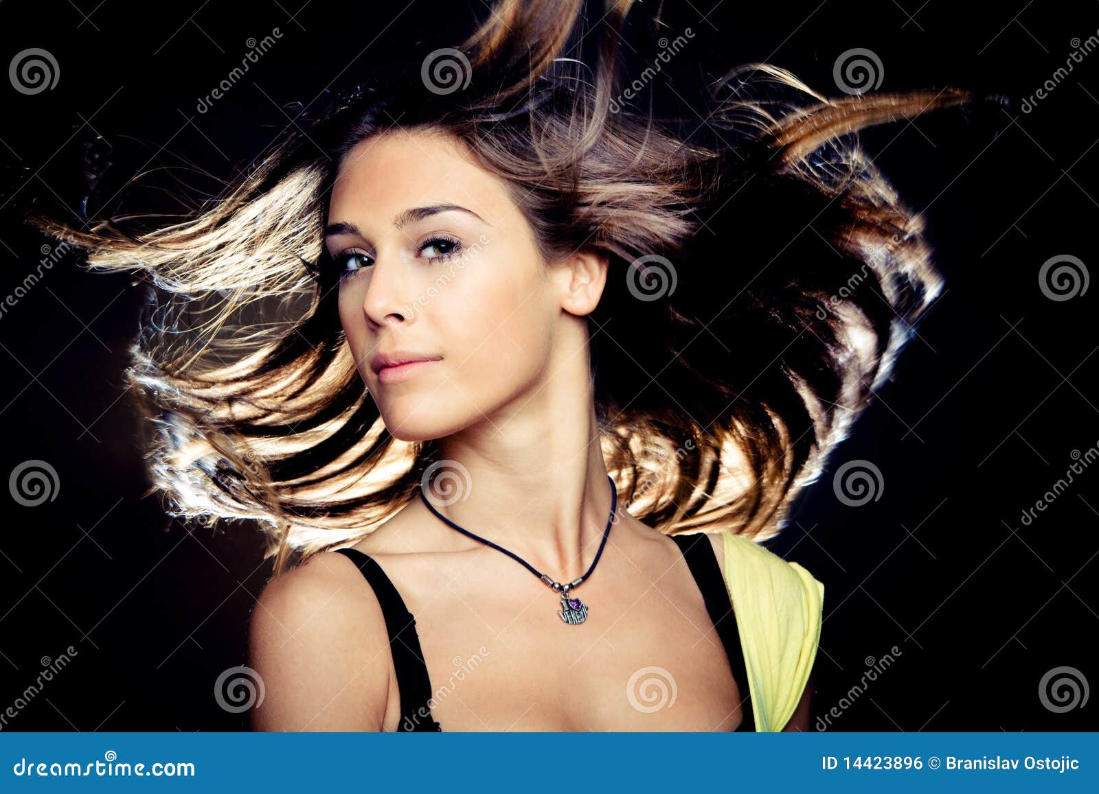 Hair in motion stock photo. Image of model, sensuality 14423896