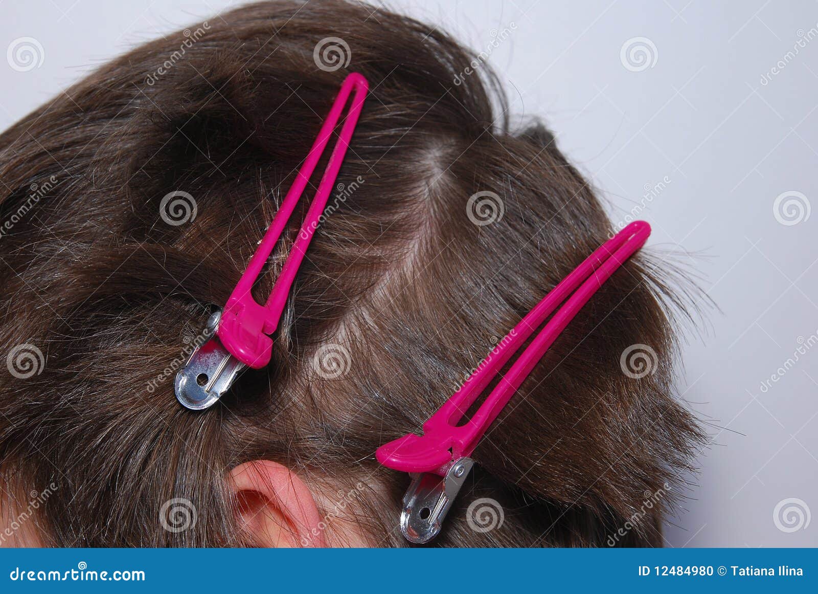Hair Parting at Hairdressing Saloon. Stock Photo Image of head, style