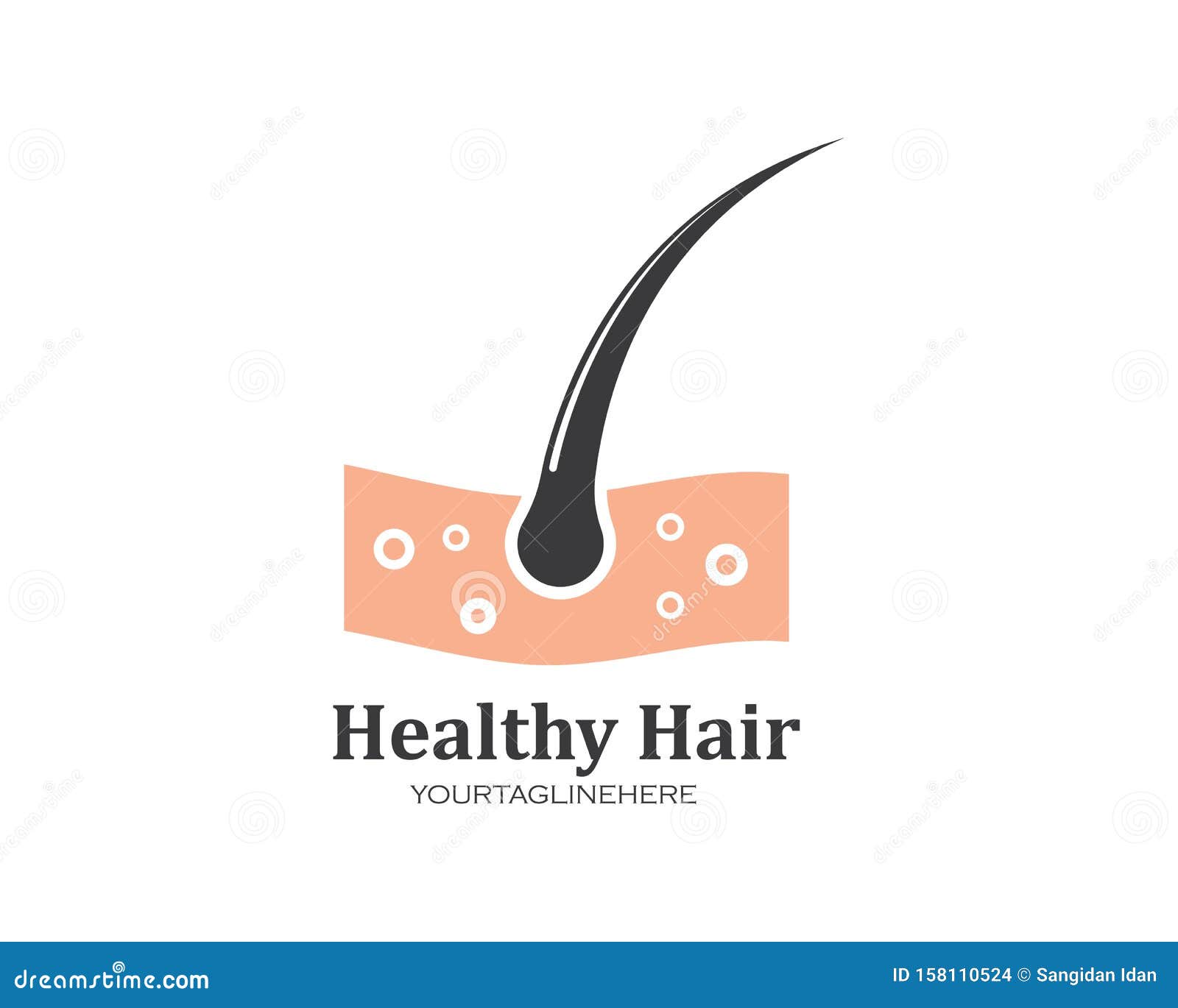 Hair Root Icon Vector Illustration Design Stock Vector - Illustration ...