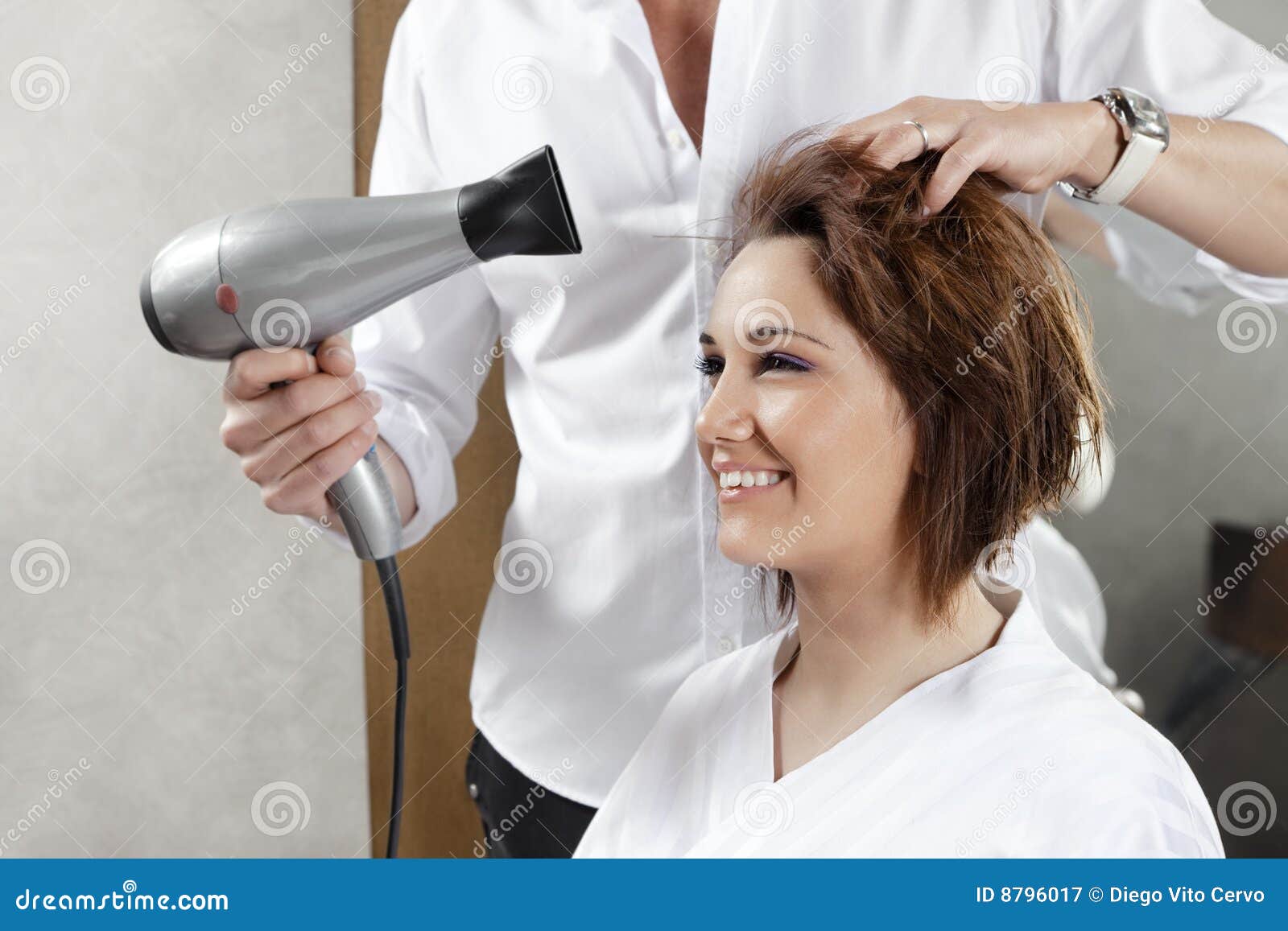 Hair salon stock image. Image of cheerful, pampering, horizontal 8796017