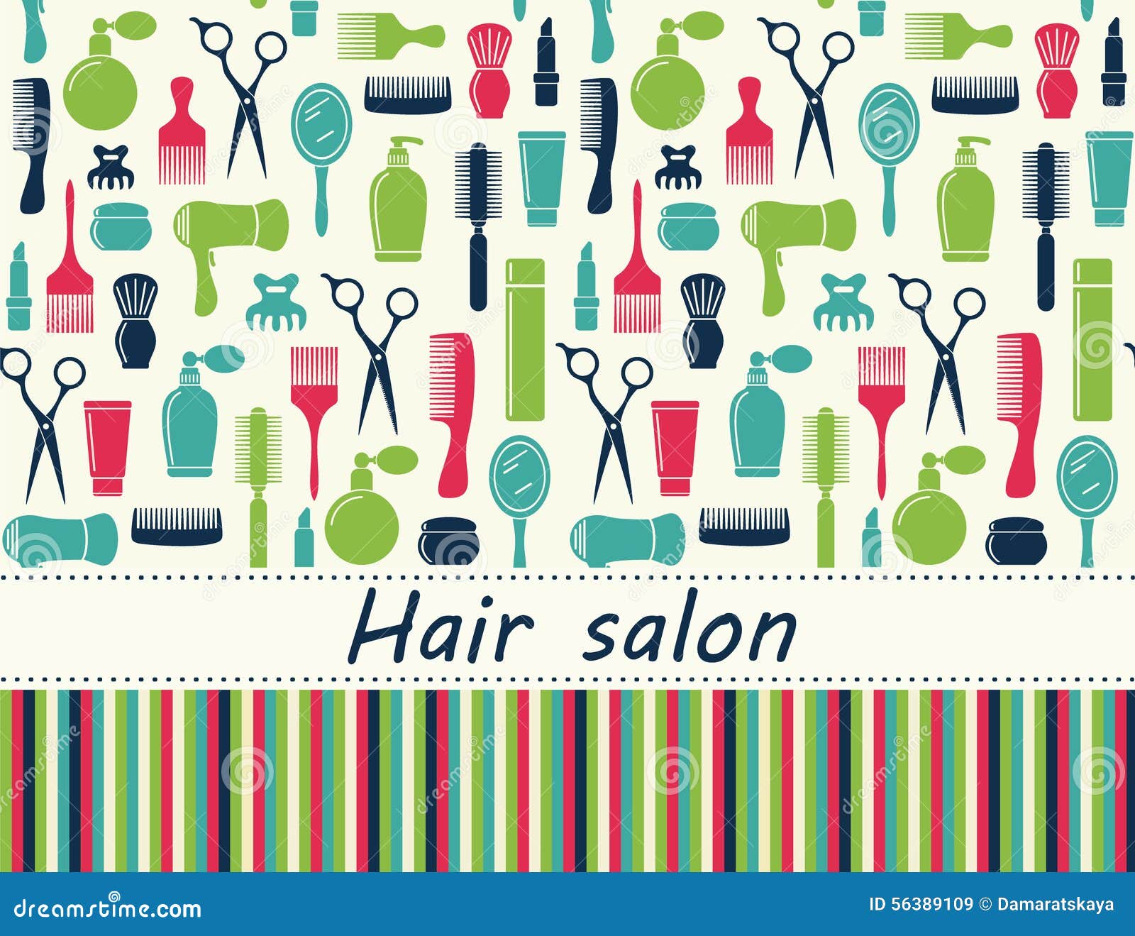 Hair Beauty salon backgroundillustration Stock Vector Image by margolana  59071239
