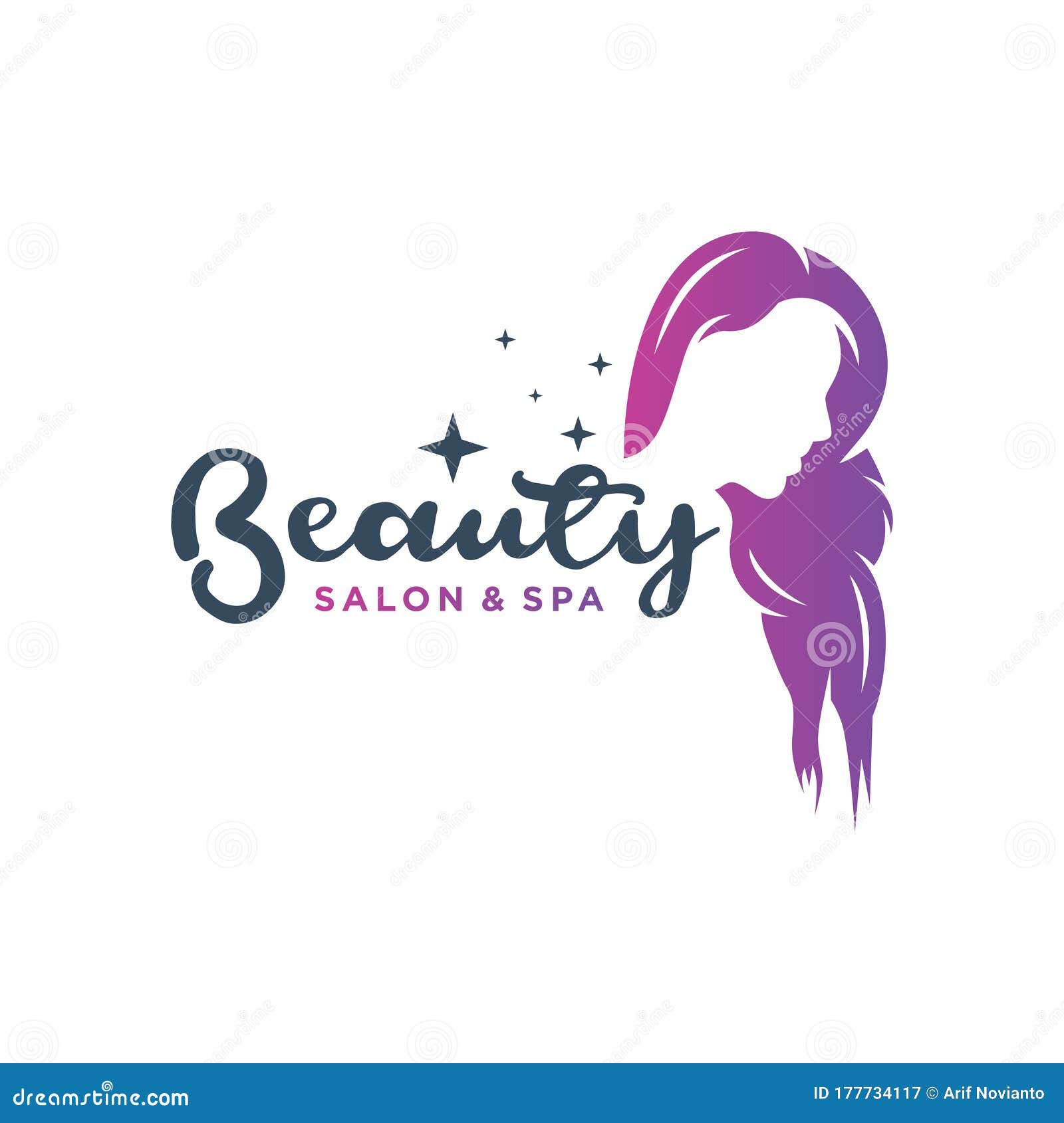 Hair salon and beauty logo stock illustration. Illustration of barber -  177734117