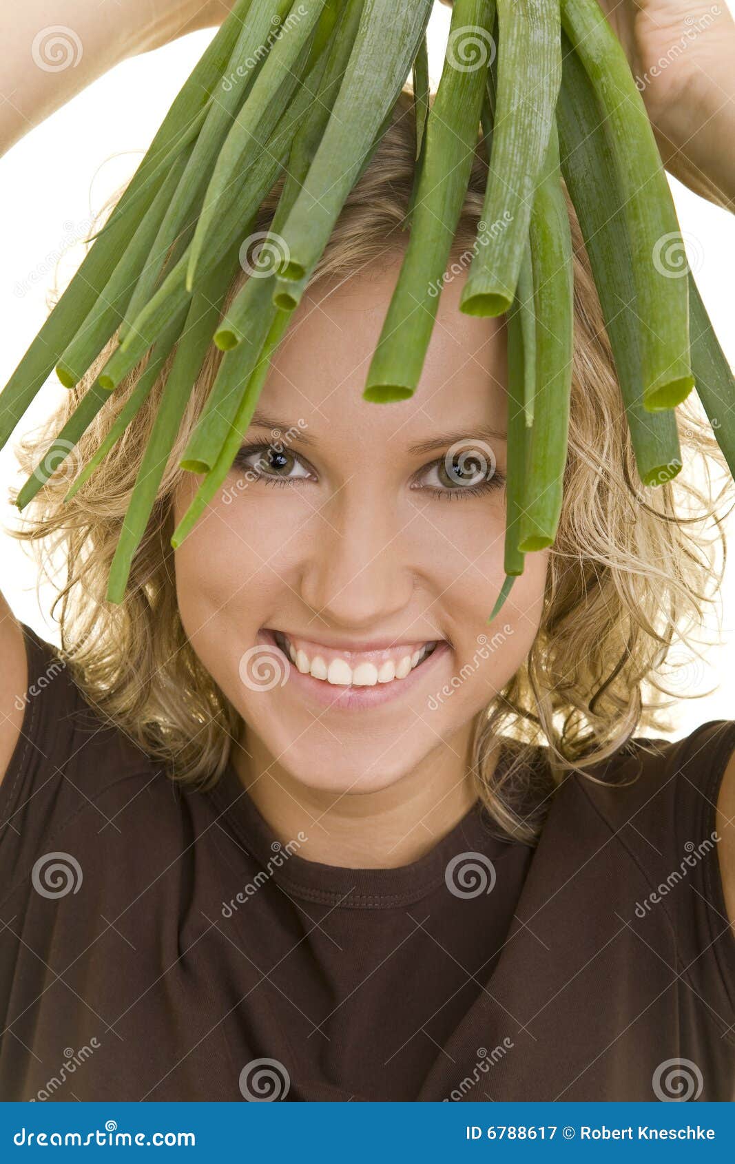 Hair from spring onions stock image. Image of hair, food 6788617