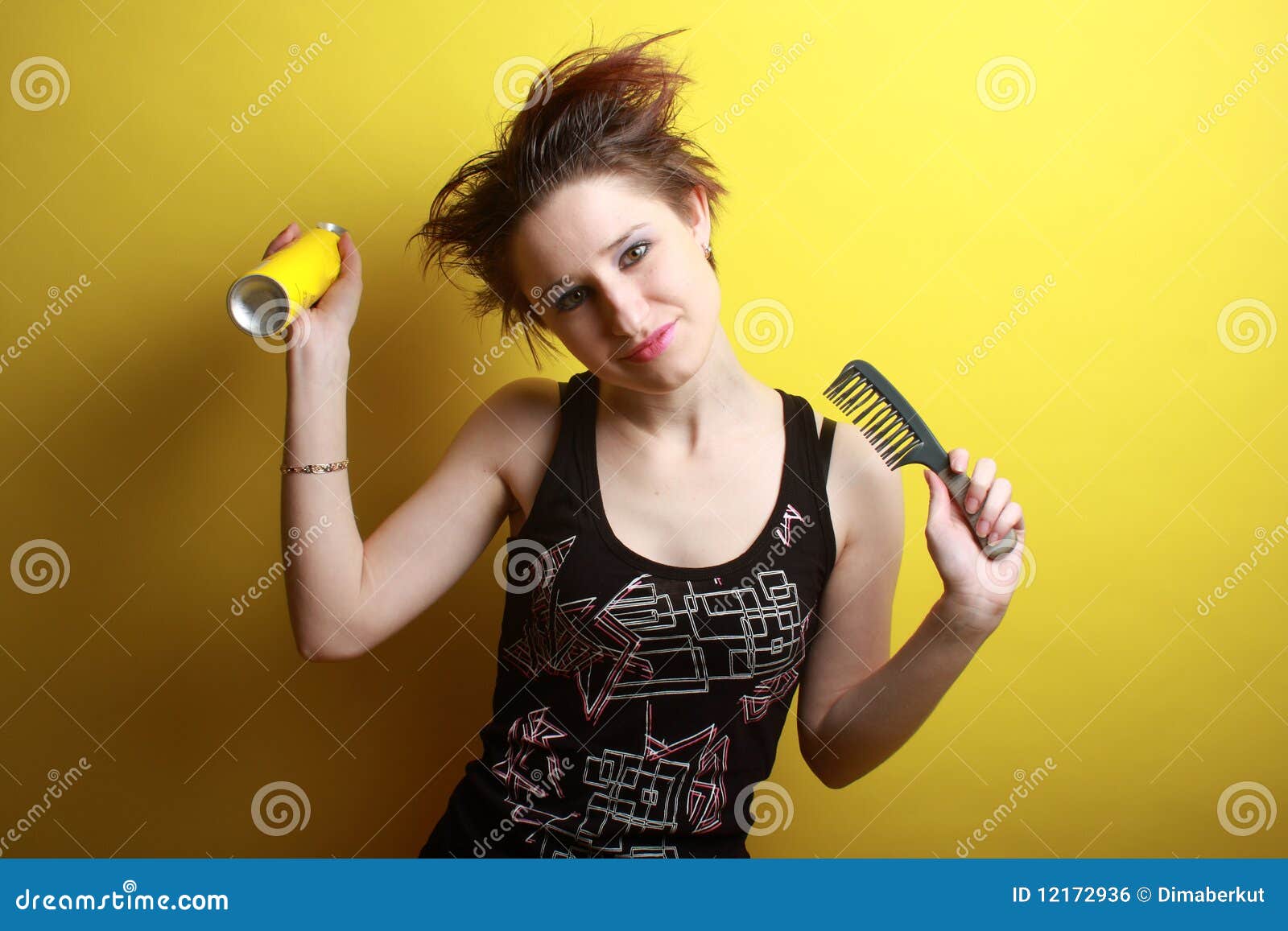 Hair Style Stock Photo Image Of Happiness Beautiful 12172936