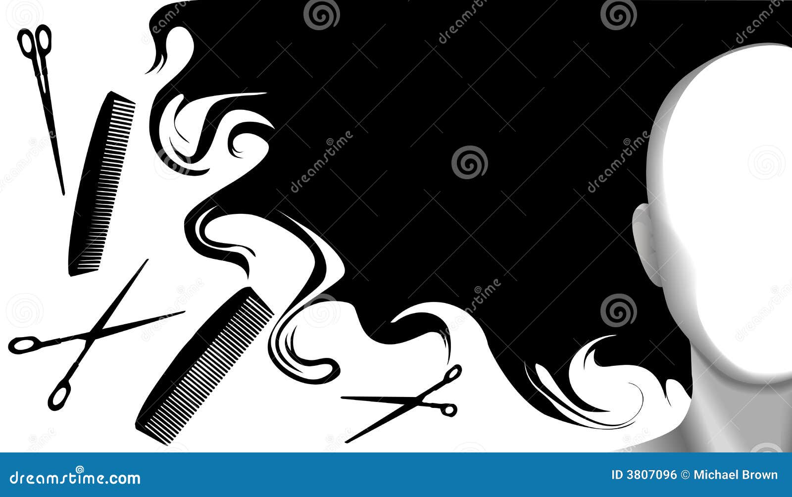 Hair Style Beauty Background Stock Vector - Illustration of card, girl:  3807096