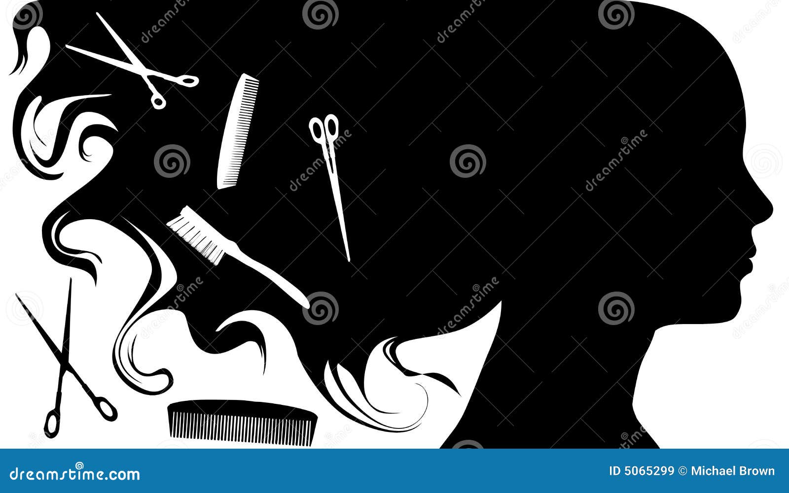 Hair Style Beauty Salon Background a Stock Vector - Illustration of  concept, female: 5065299