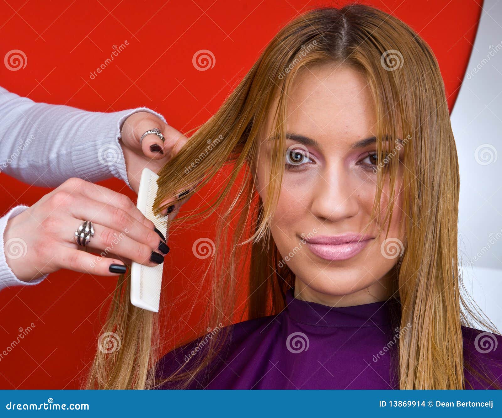 Hair Stylist Making Haircut Stock Photo Image of profession, making