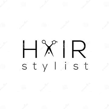 Hair Stylist Vector Logo. Hair Salon Emblem Stock Vector - Illustration ...