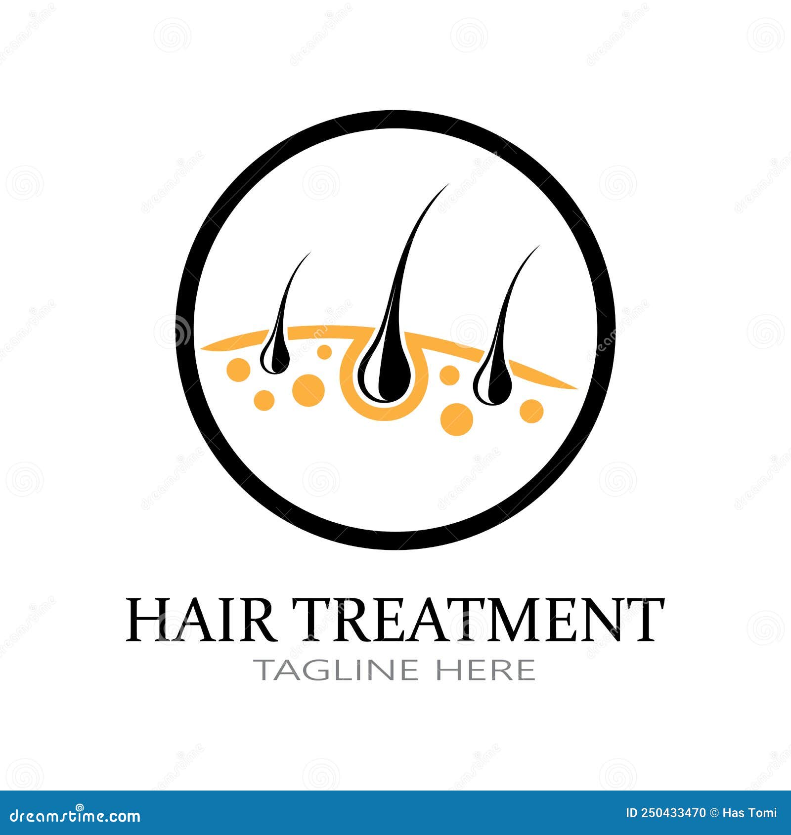 Hair Treatment Logo Removal Logo Vector Image Design Illustration Stock ...