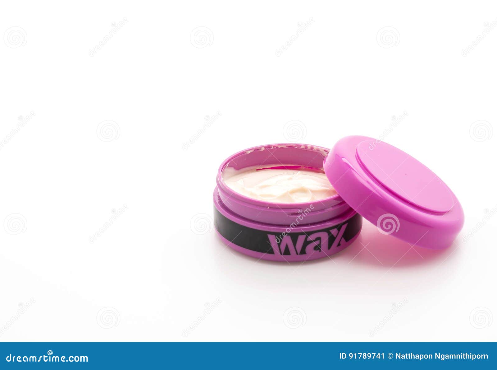 Hair wax and clay in tubs stock image. Image of stylish 91789741