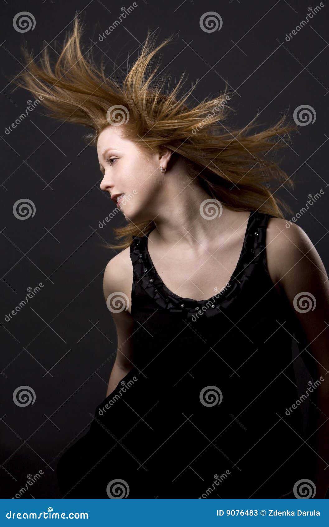 Hair and wind stock image. Image of human, woman, pretty - 9076483
